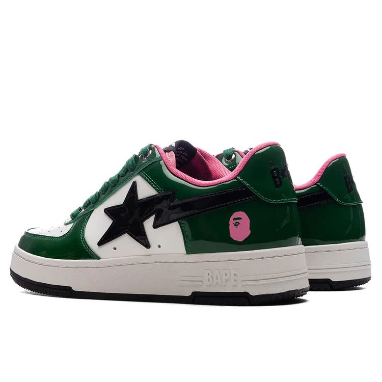 Bape Sta #1 Shiny-Patent Leather Shoes
