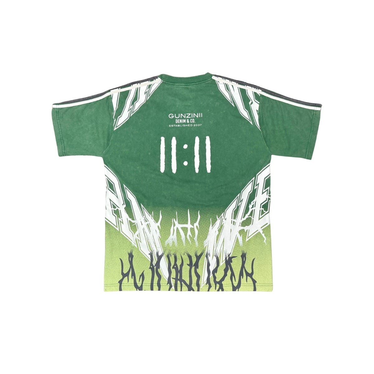 Gunzinii short sleeve jogger set in green, includes matching top and pants with comfortable fit and casual style.