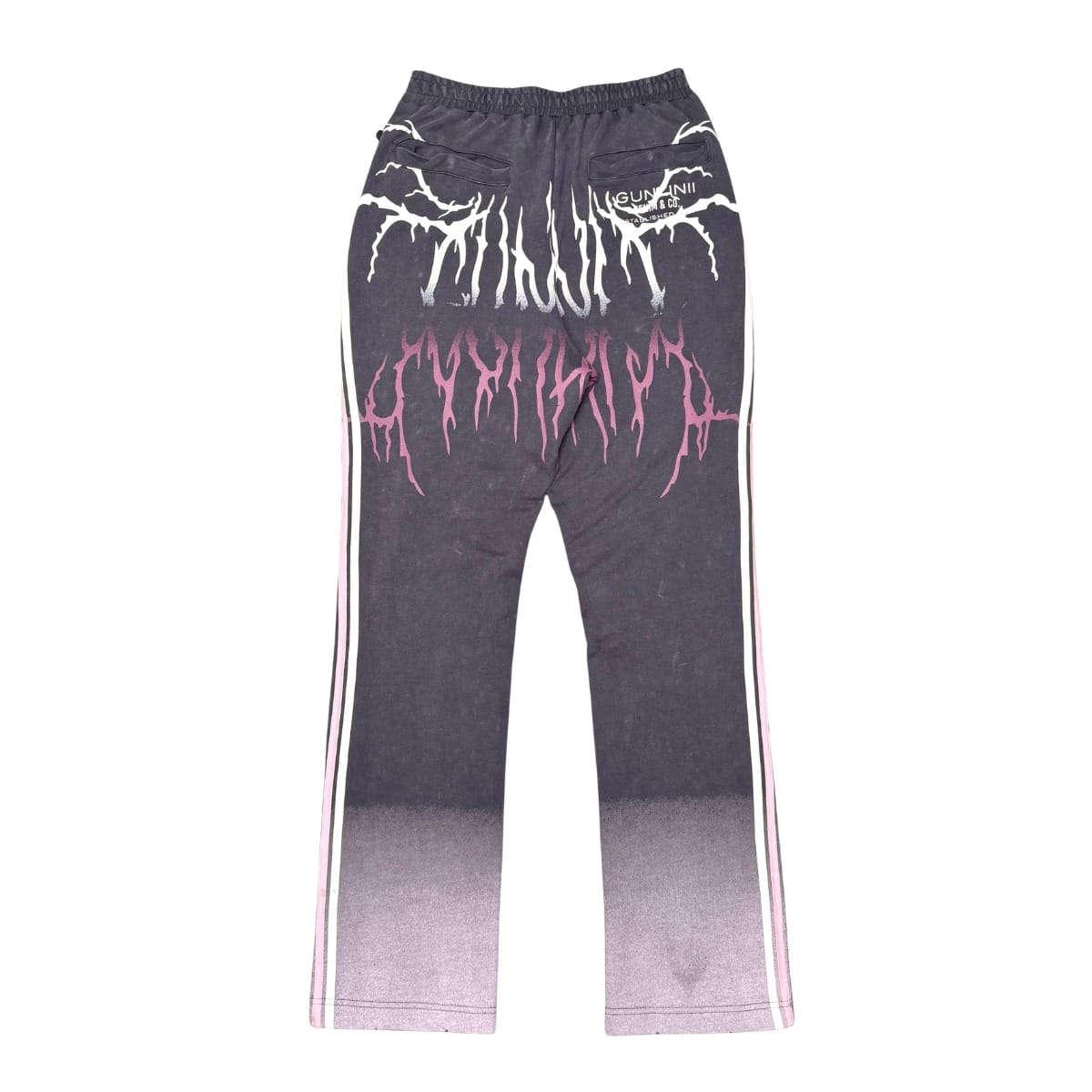 Gunzinii short sleeve jogger set with matching top and pants in casual, comfortable style, shown in gray color.
