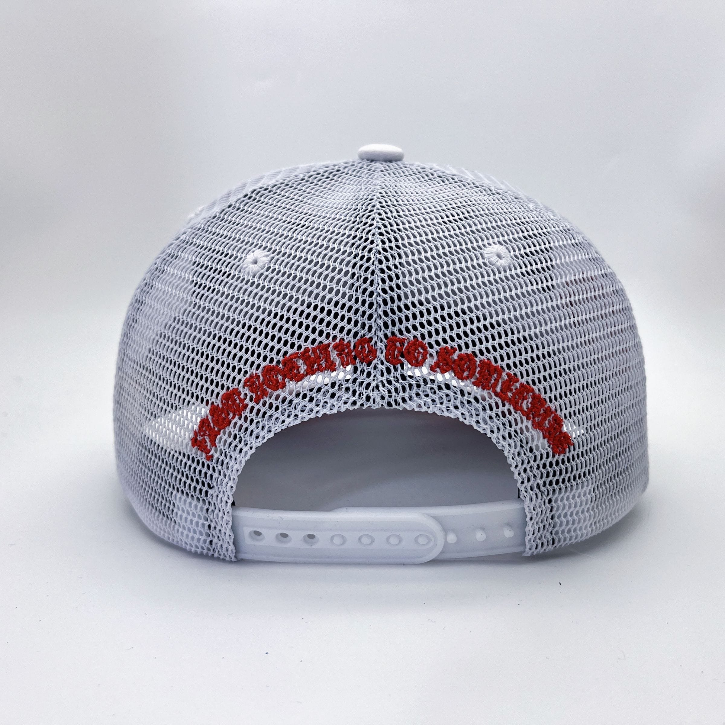 Hudson Outerwear V2 Diamond Suede Trucker Hat in white with mesh back and adjustable strap, casual outdoor headwear.