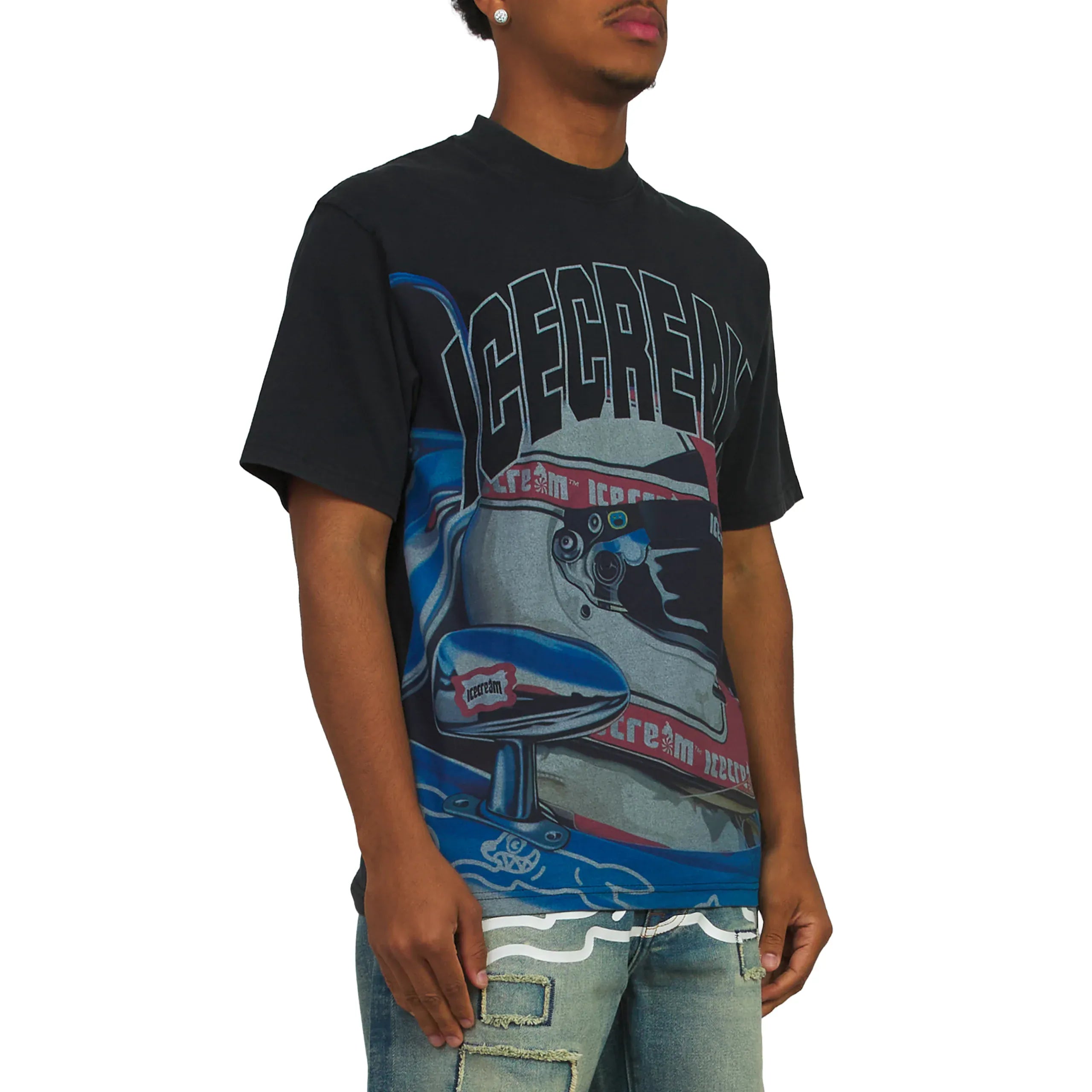 Ice Cream Sponsor T-shirt featuring a colorful graphic design, casual fit, made by Ice Cream brand, shown in the product image.