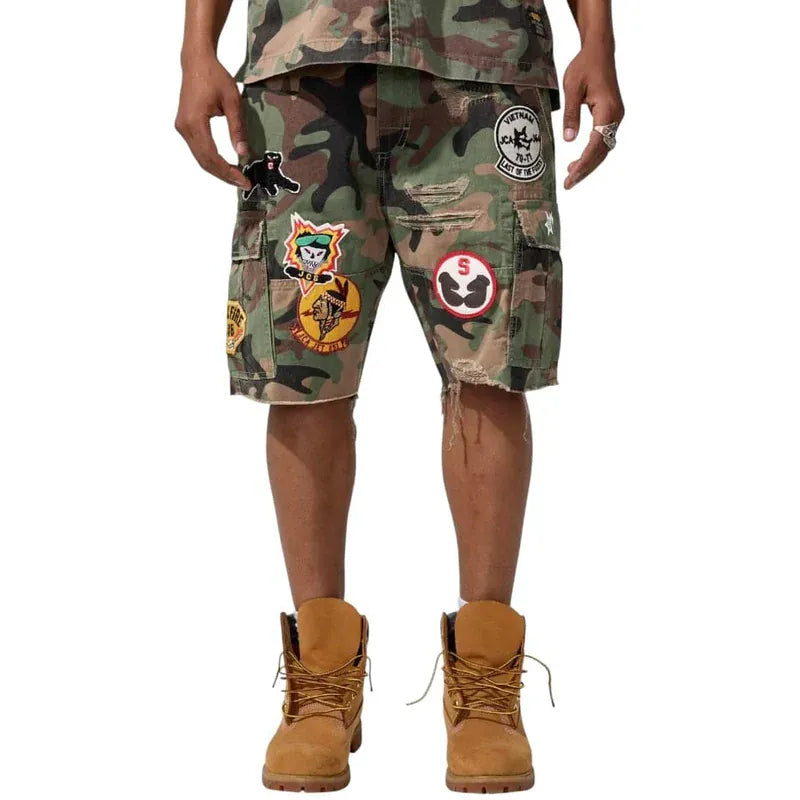 Jordan Craig Shorts JORDAN CRAIG RETRO WAR ANGEL CARGO SHORTS (VINTAGE CAMO) JORDAN CRAIG RETRO WAR ANGEL CARGO SHORTS (VINTAGE CAMO)