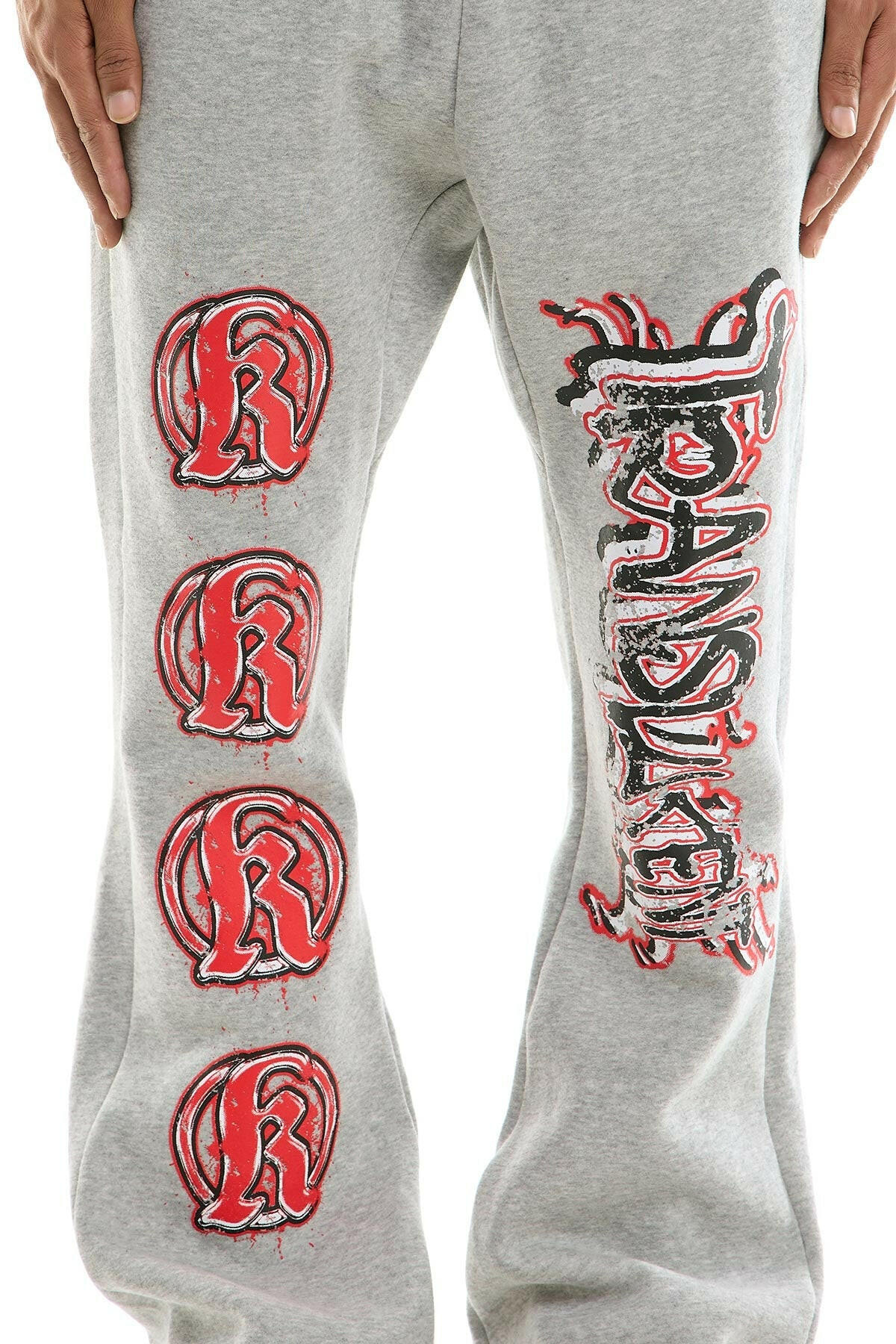 KDNK translucent grey sweatsuit set featuring a comfortable, lightweight design ideal for casual wear.