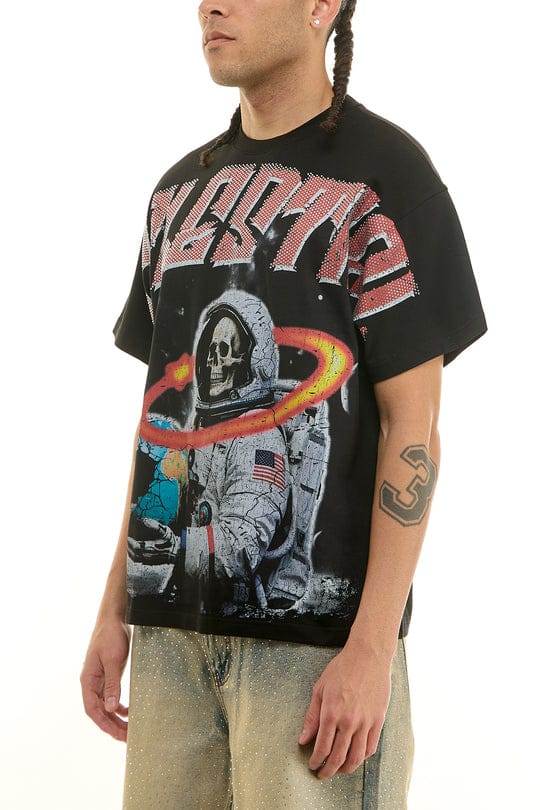 KDNK T-Shirts CELESTIAL RHINESTONE SHIRT CELESTIAL RHINESTONE SHIRT