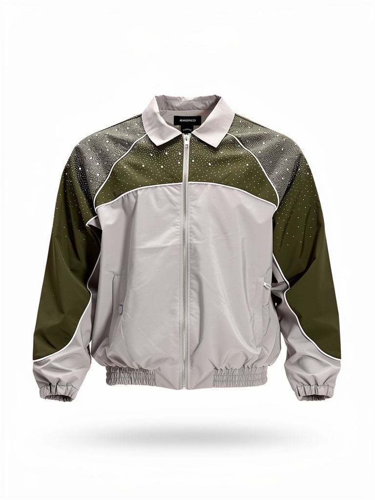 Kindred Sets Kindred Rhinestone Nylon Zip-Up Tracksuit Kindred Rhinestone Nylon Zip-Up Tracksuit