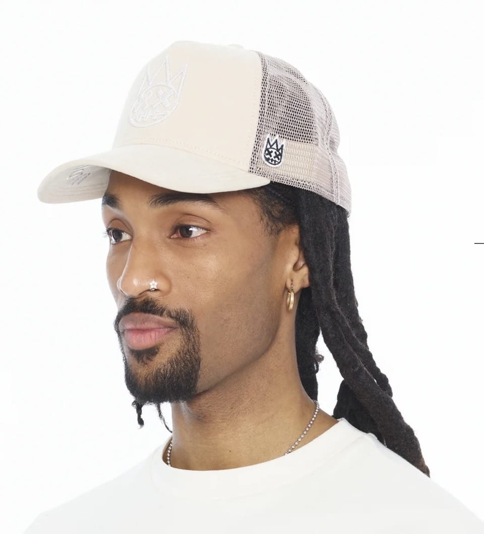 Legacy Clothing & Footwear CULT OF INDIVIDUALITY LOGO MESH BACK TRUCKER HAT -CREAM CULT OF INDIVIDUALITY LOGO MESH BACK TRUCKER HAT -CREAM