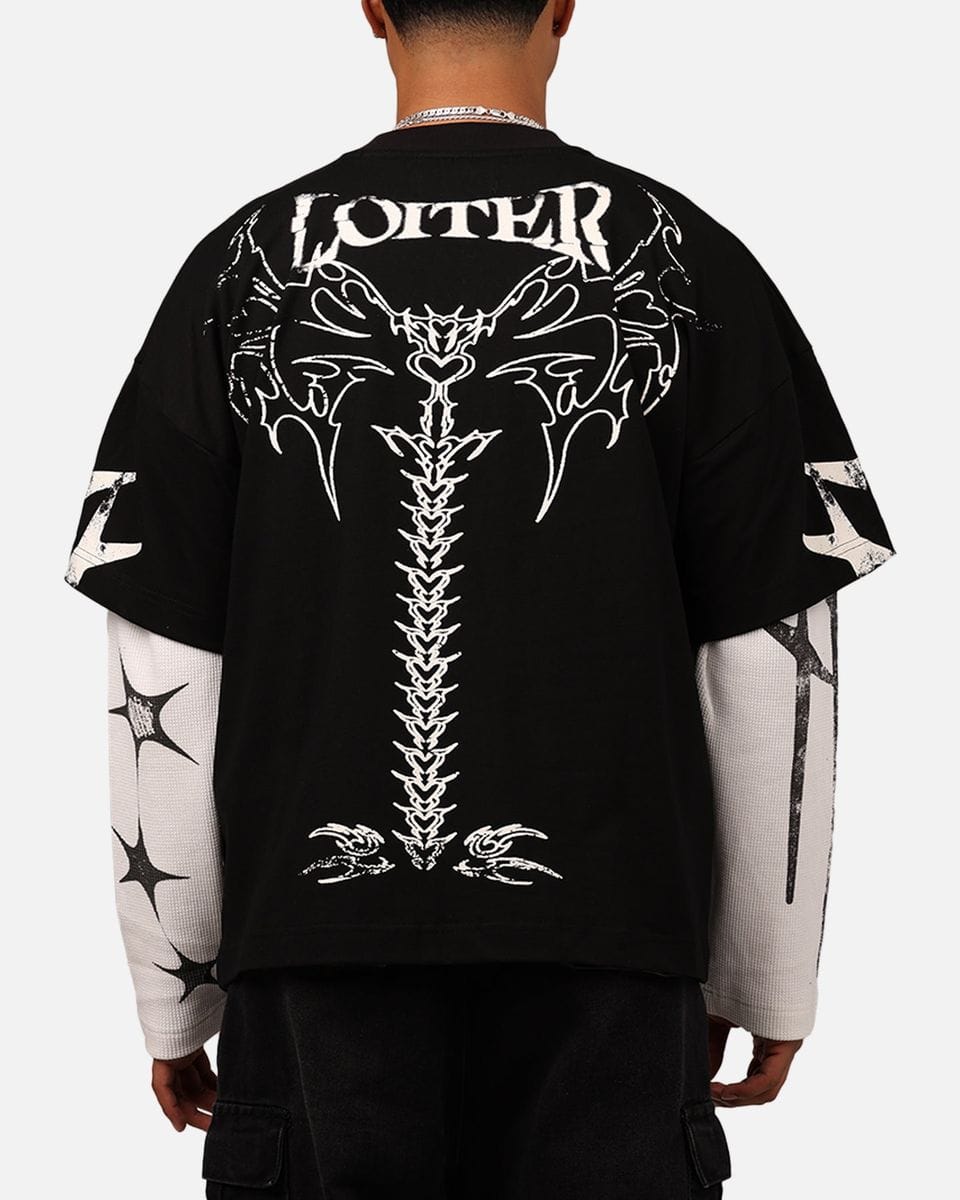 Loiter T-Shirts Loiter Seek & Destroy Long Sleeve Vintage Tee Loiter Seek & Destroy Long Sleeve Vintage Tee