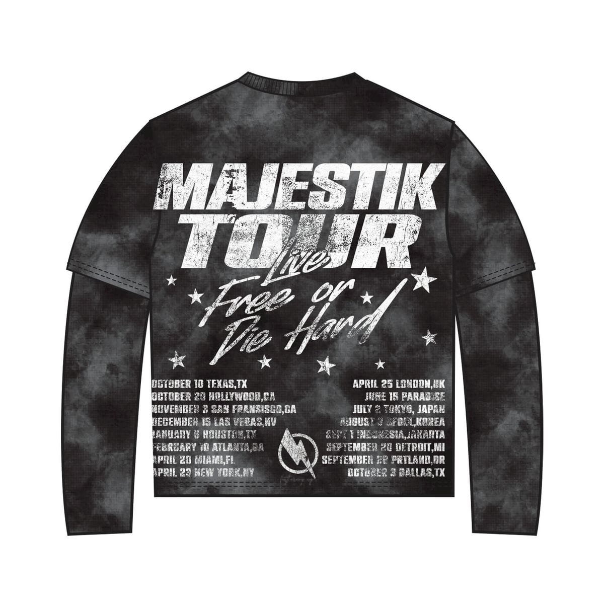 Majestik Jackets Majestik Dyed Twoffer Long Sleeve Thermal Tee Majestik Dyed Twoffer Long Sleeve Thermal Tee