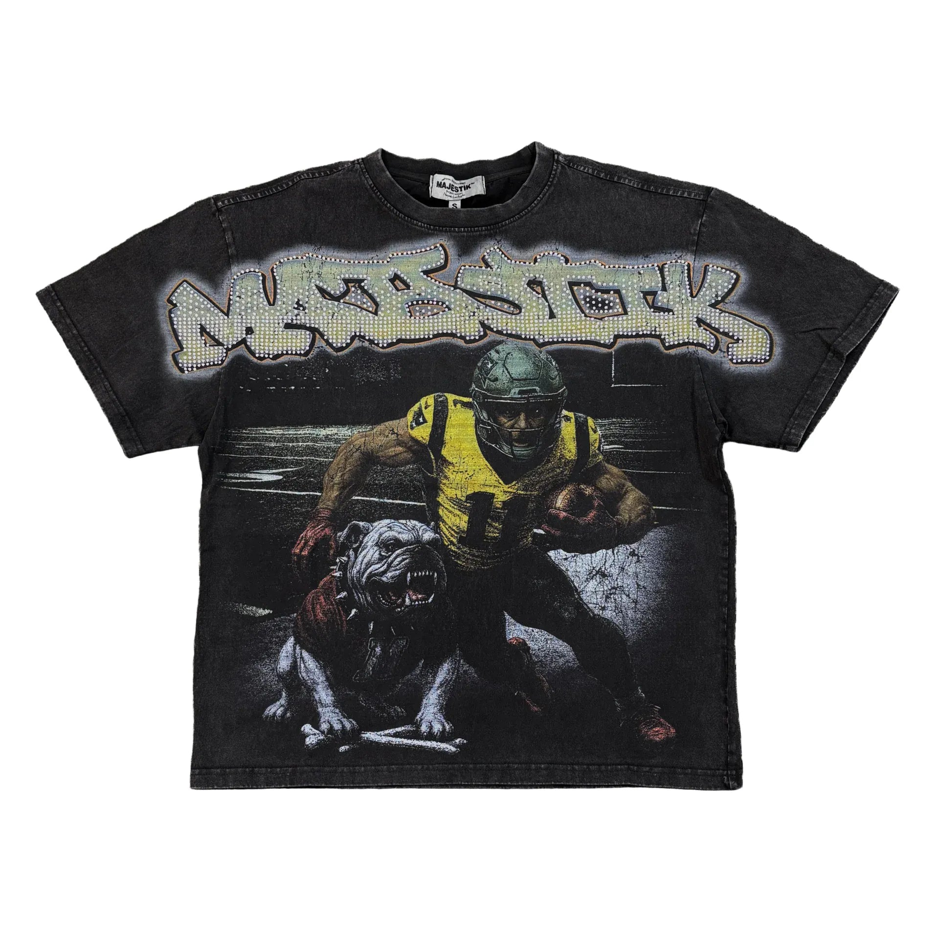 Majestik T-Shirts MAJESTIK Bulldog Football Graphic MAJESTIK Bulldog Football Graphic