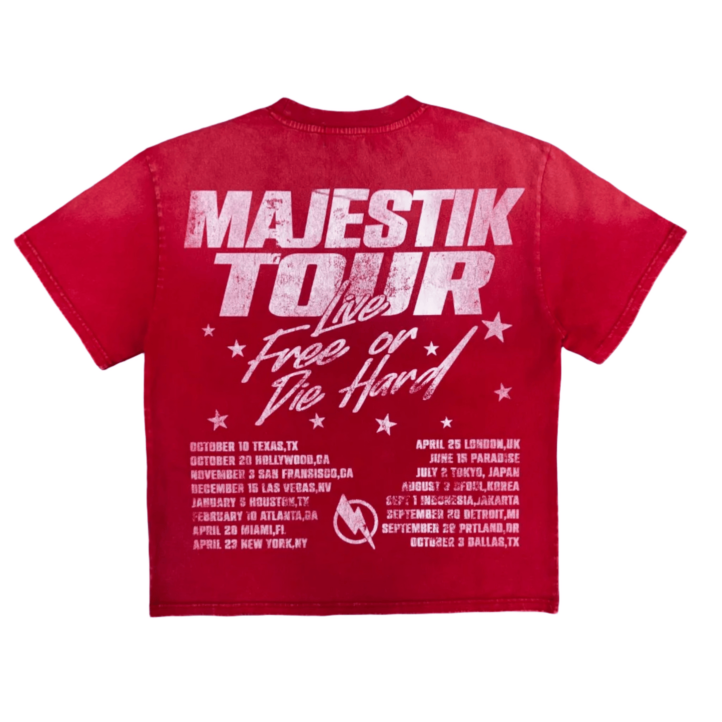 Majestik Iron Grizzly Rush T-Shirt featuring a bold graphic design on black cotton fabric.