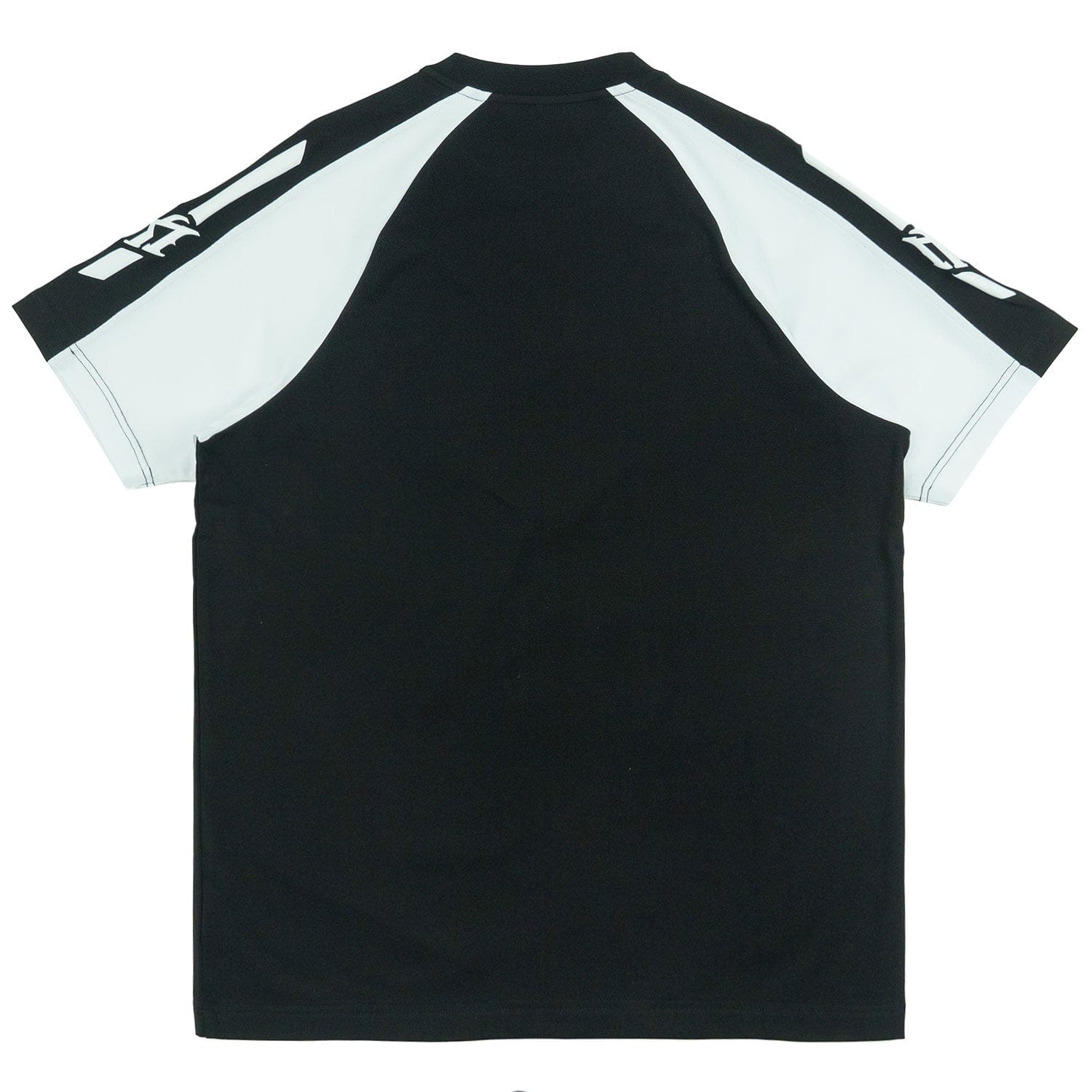 Makobi M119 Adorni Reglan T-Shirt in black, featuring a casual fit and classic style, displayed on a plain background.