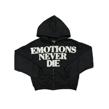 Mixed Emotions Hoodies Mixed Emotion Red ‘End’ Rhinestone hoodie Mixed Emotion Red ‘End’ Rhinestone hoodie