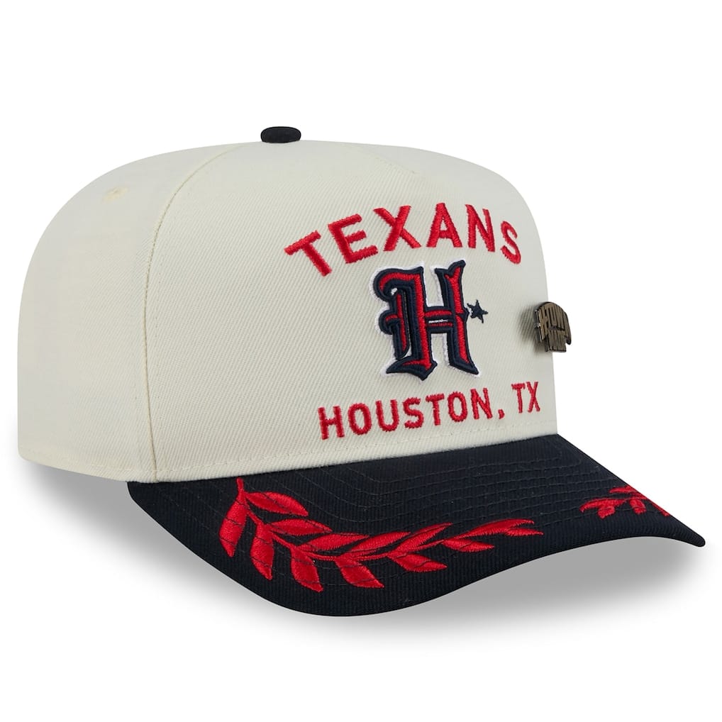 New Era Hat Houston Texans New Era 2025 NFL Draft A-Frame 59FIFTY Fitted - Cream/Navy Houston Texans New Era 2025 NFL Draft A-Frame 59FIFTY Fitted - Cream/Navy