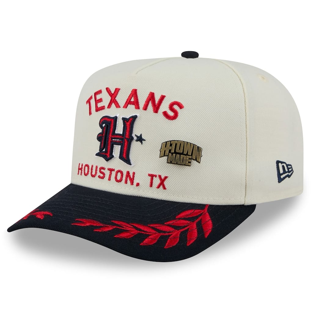 New Era Hat Houston Texans New Era 2025 NFL Draft A-Frame 59FIFTY Fitted - Cream/Navy Houston Texans New Era 2025 NFL Draft A-Frame 59FIFTY Fitted - Cream/Navy