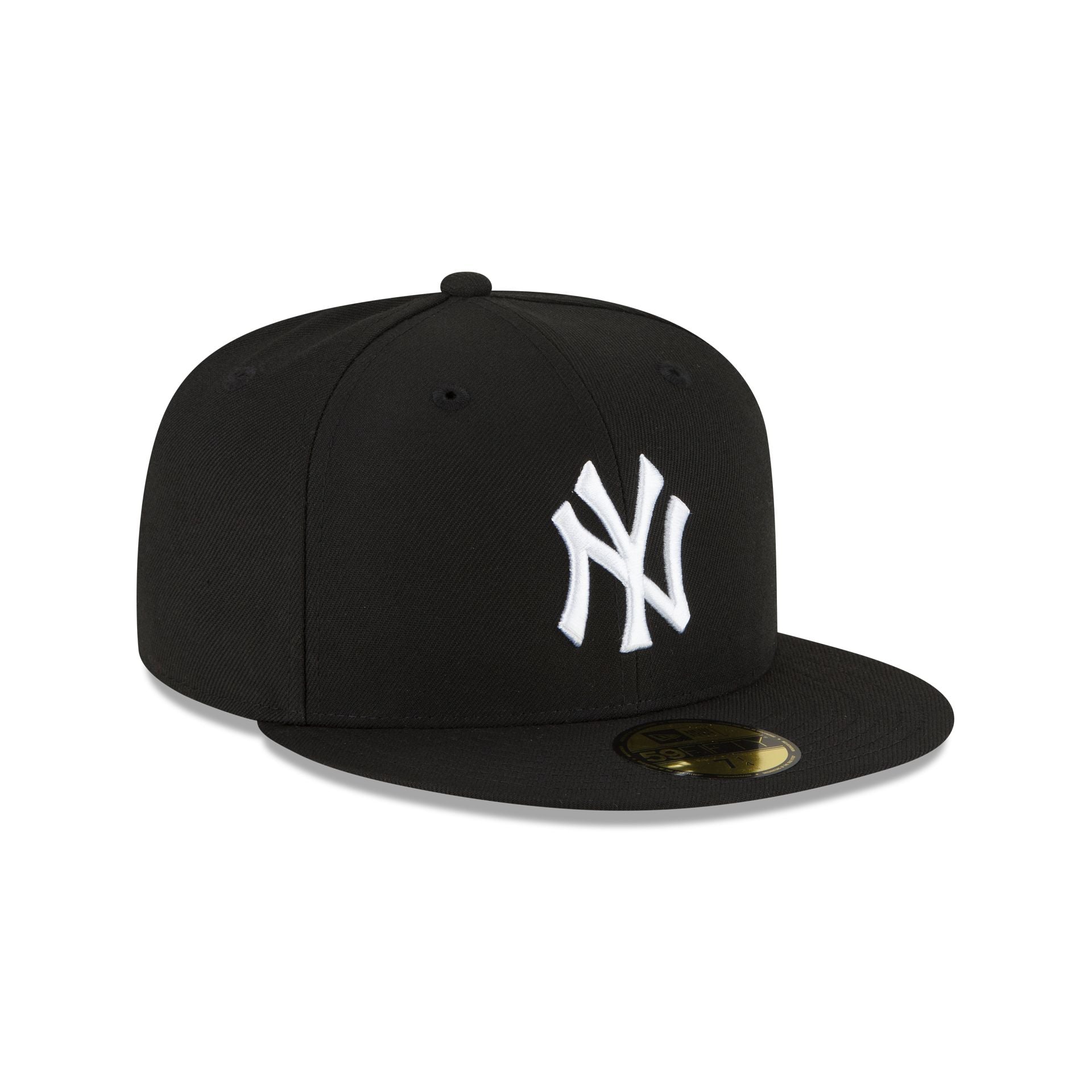 New Era Hats New York Yankees Black and White Basic 59FIFTY Fitted New York Yankees Black and White Basic 59FIFTY Fitted