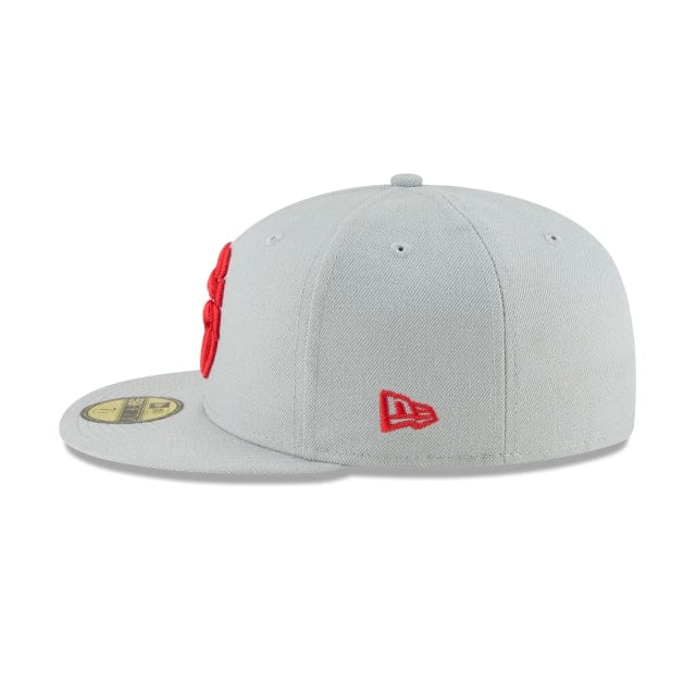 New Era Hats Toronto Raptors Gray Basic 59FIFTY Fitted Toronto Raptors Gray Basic 59FIFTY Fitted