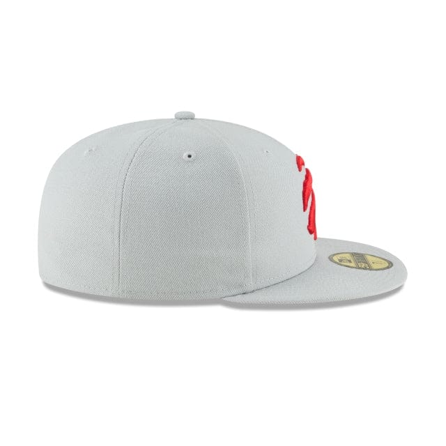 New Era Hats Toronto Raptors Gray Basic 59FIFTY Fitted Toronto Raptors Gray Basic 59FIFTY Fitted