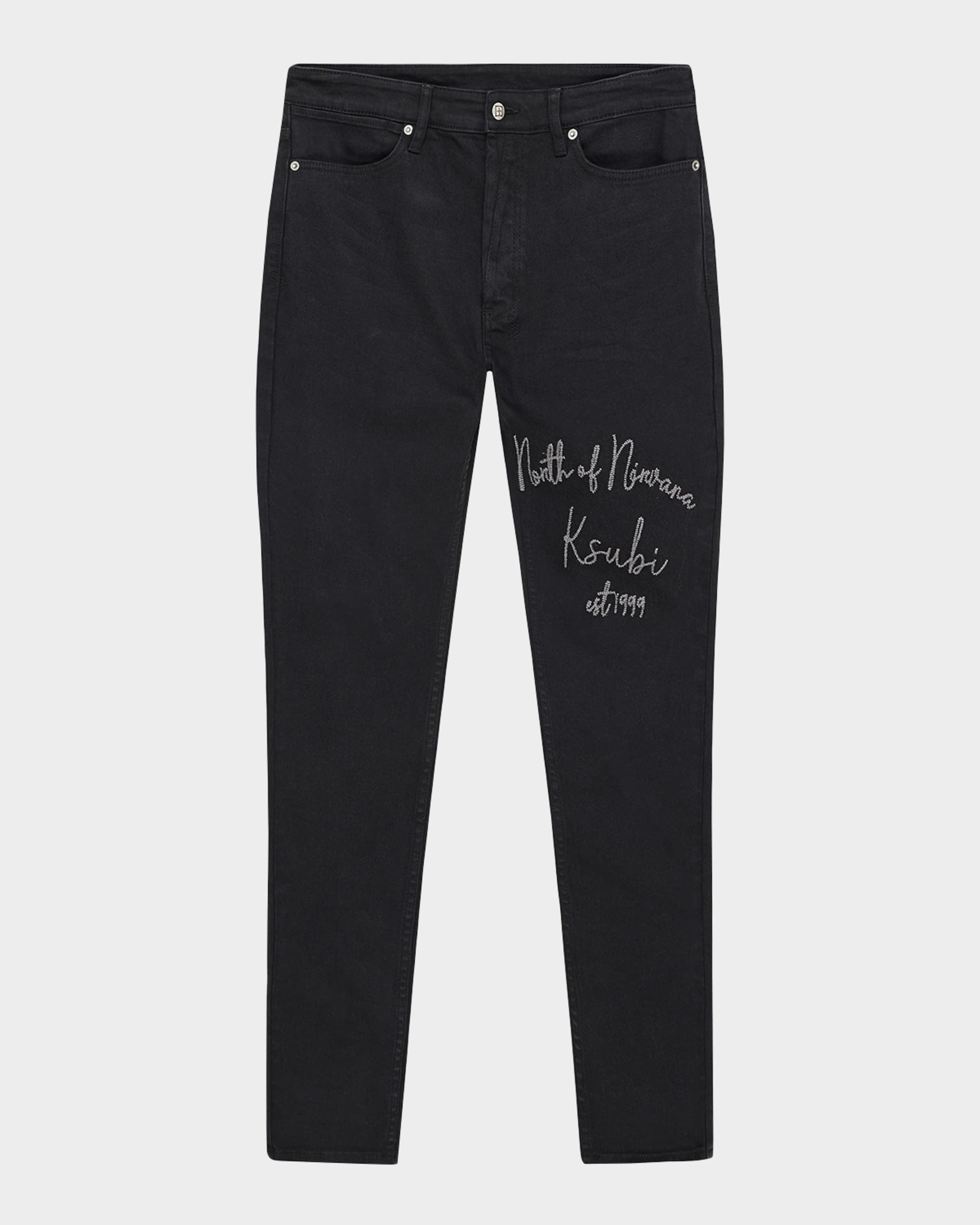 Ksubi Van Winkle Jasper Black Arch Skinny Jeans