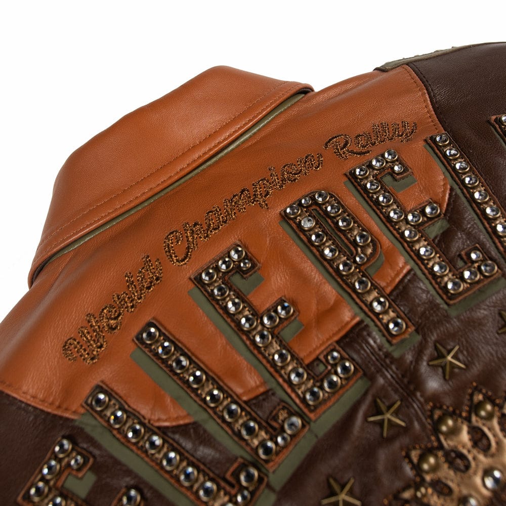 Pelle Pelle Daytona Special Jacket BR leather jacket in brown, front view