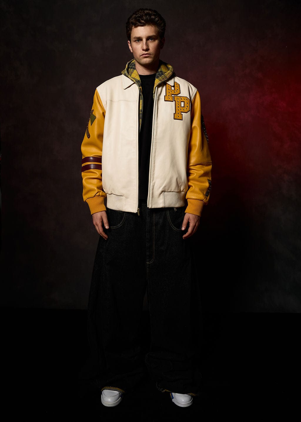 Pelle Pelle Jackets Pelle Pelle Renegades Jacket - White & Gold Pelle Pelle Renegades Jacket - White & Gold