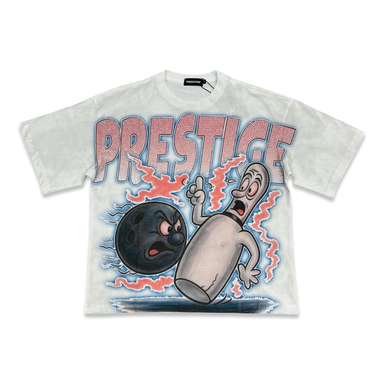 Prestige T-Shirts Prestige “Bowling Ball” White Tee Prestige “Bowling Ball” White Tee