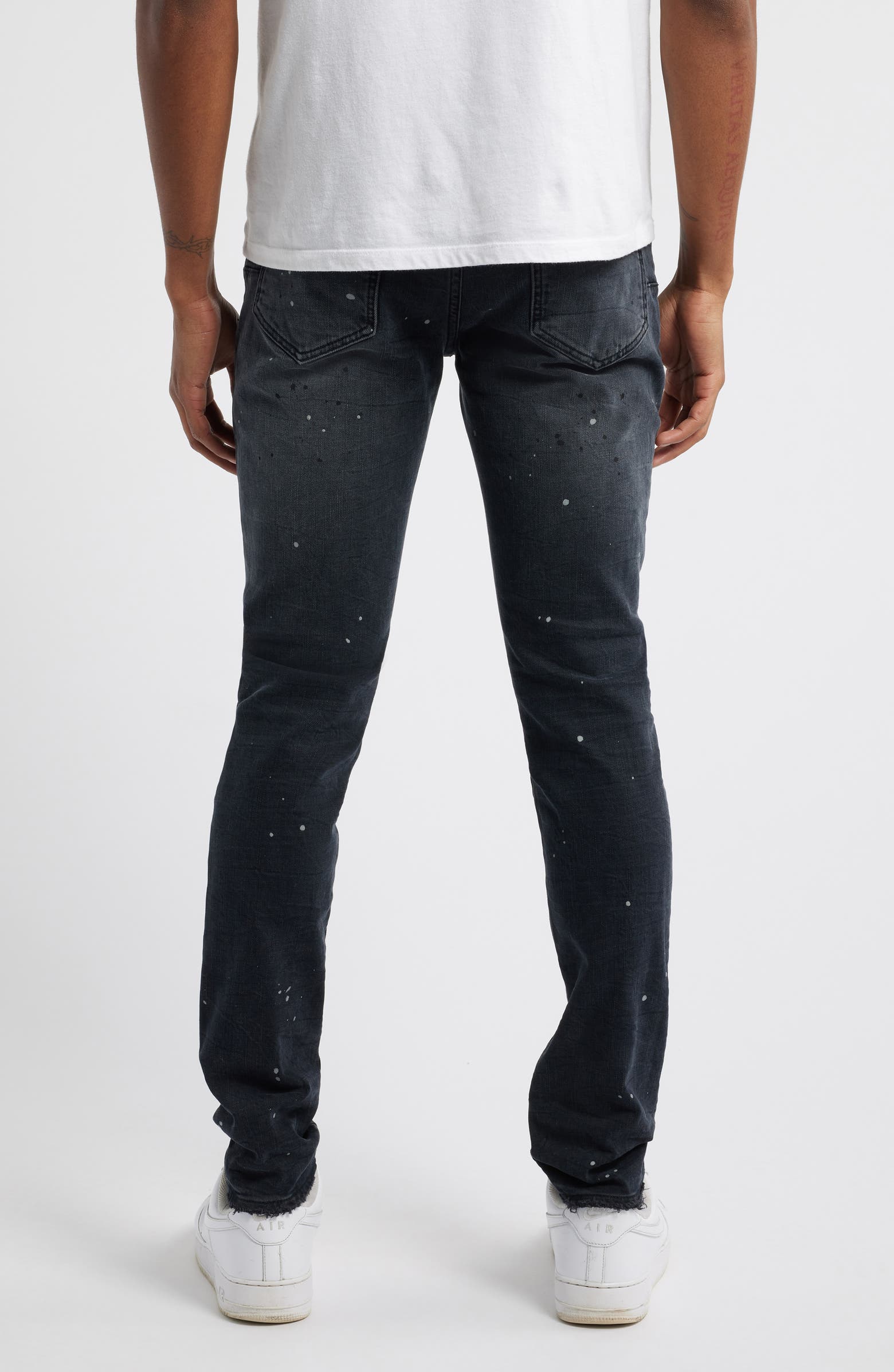 Purple Brand Denim Purple Brand Reflective Paint Rip & Repair Jeans Purple Brand Reflective Paint Rip & Repair Jeans