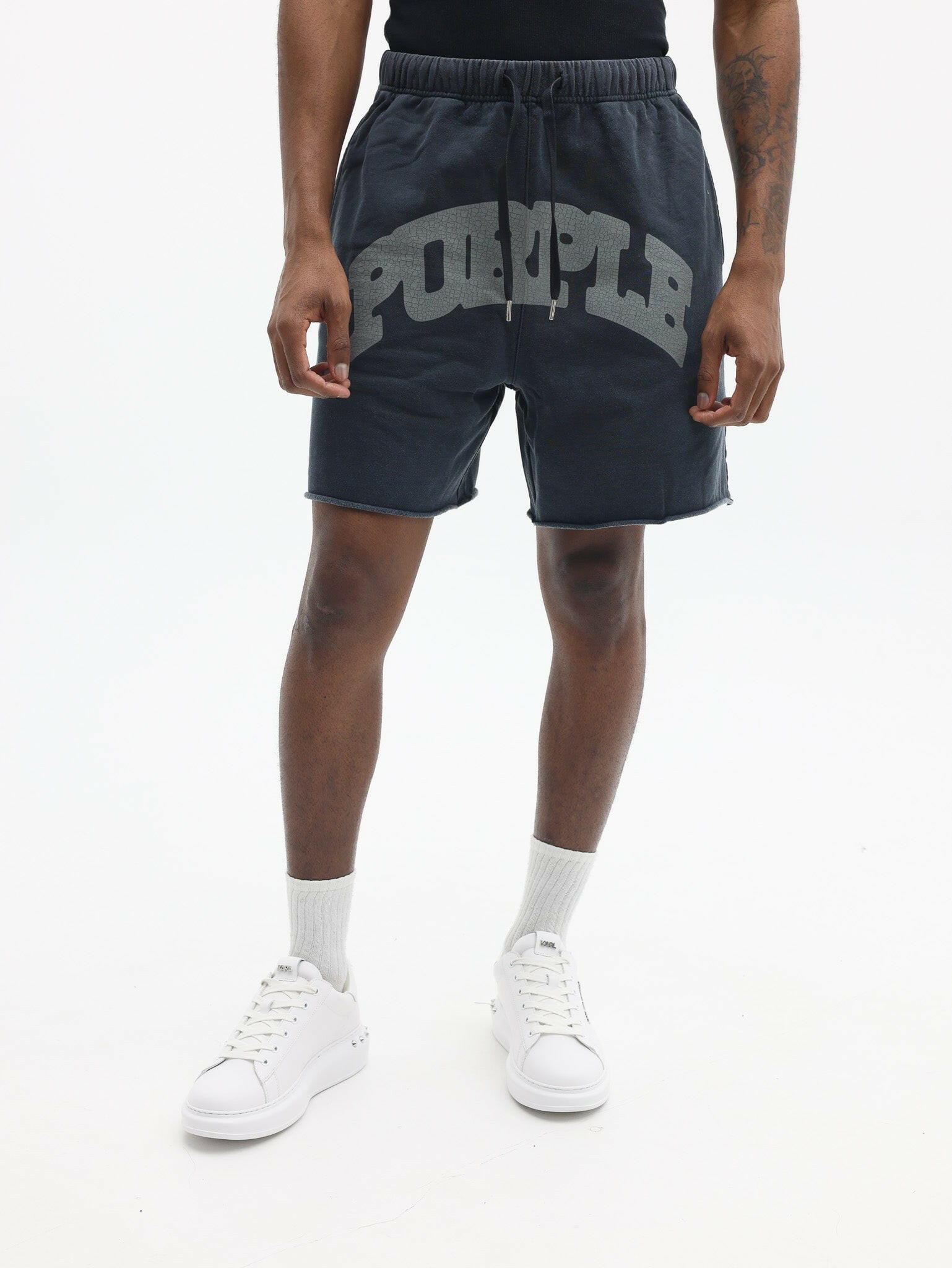 Purple Brand Shorts Purple Brand Shorts MWT Fleece Shorts Black Purple Brand Shorts MWT Fleece Shorts Black