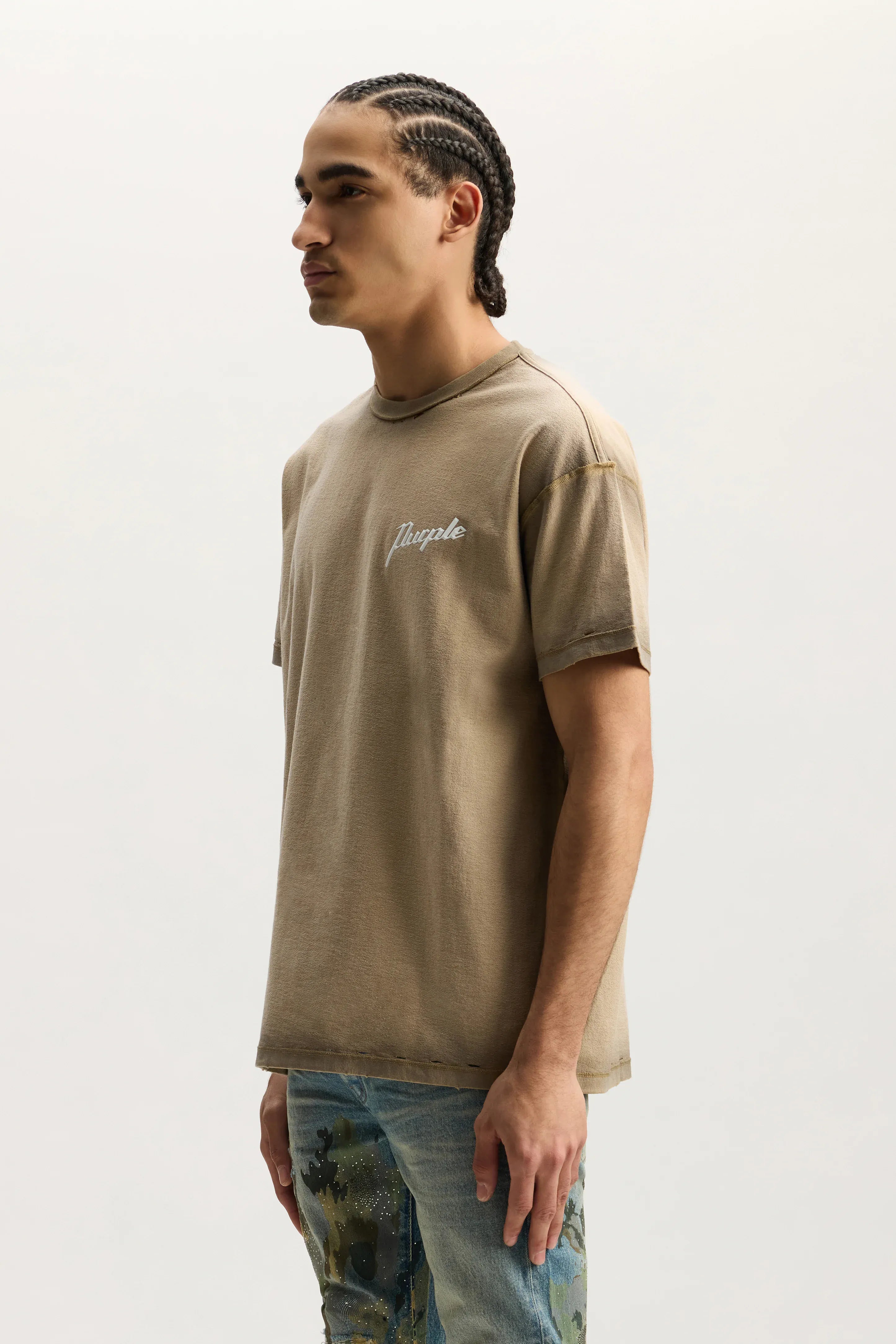Purple Brand T-Shirts Purple Working Script Tee Purple Working Script Tee