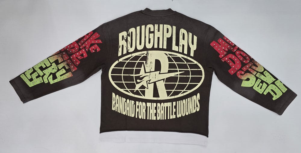Rough Play T-Shirts Rough Play Skull n' Roses Long Sleeve Tee Rough Play Skull n' Roses Long Sleeve Tee