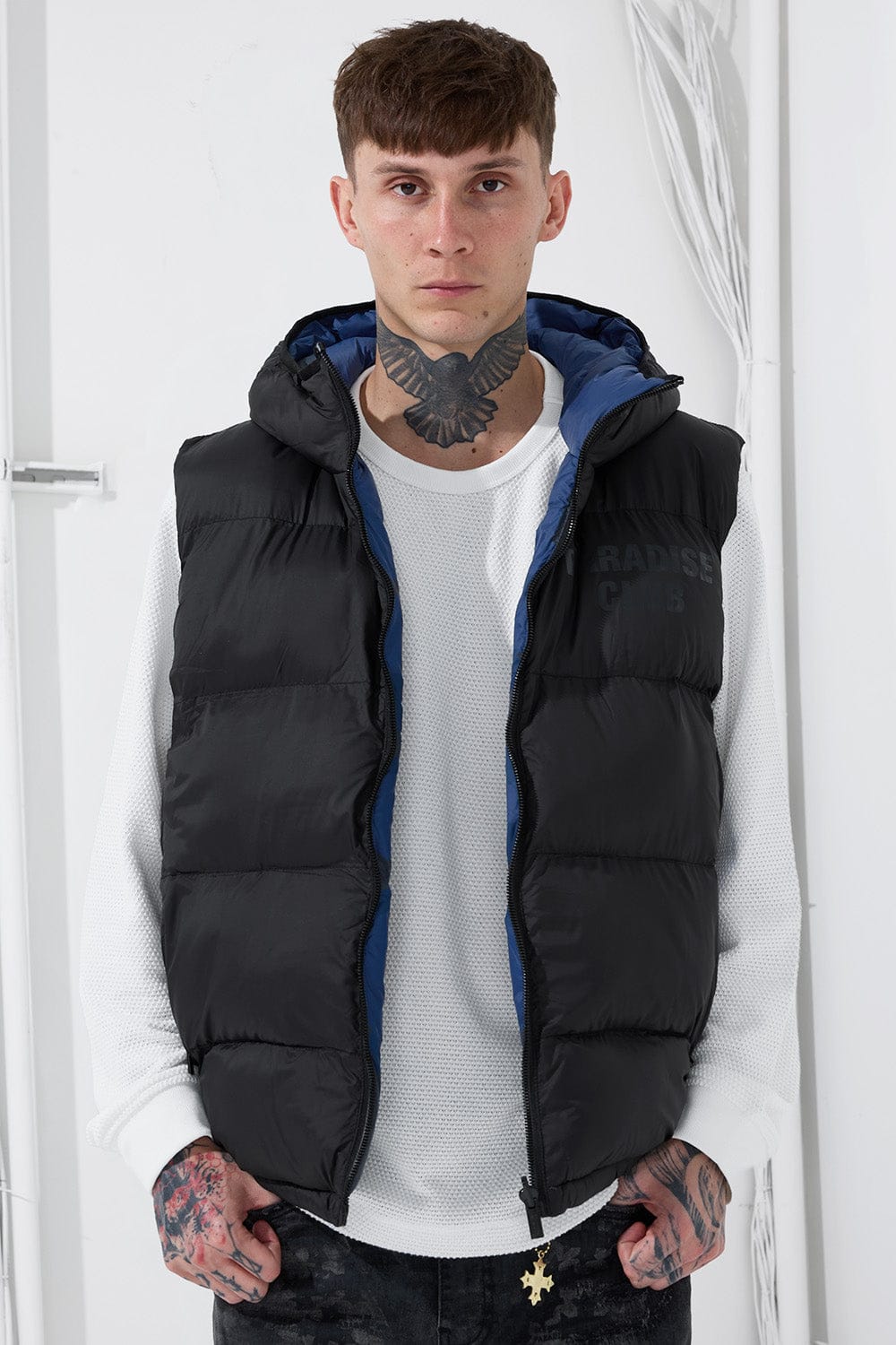 See You In Paradise Vest Divine Reversible Puffer Vest (Black) Divine Reversible Puffer Vest (Black)