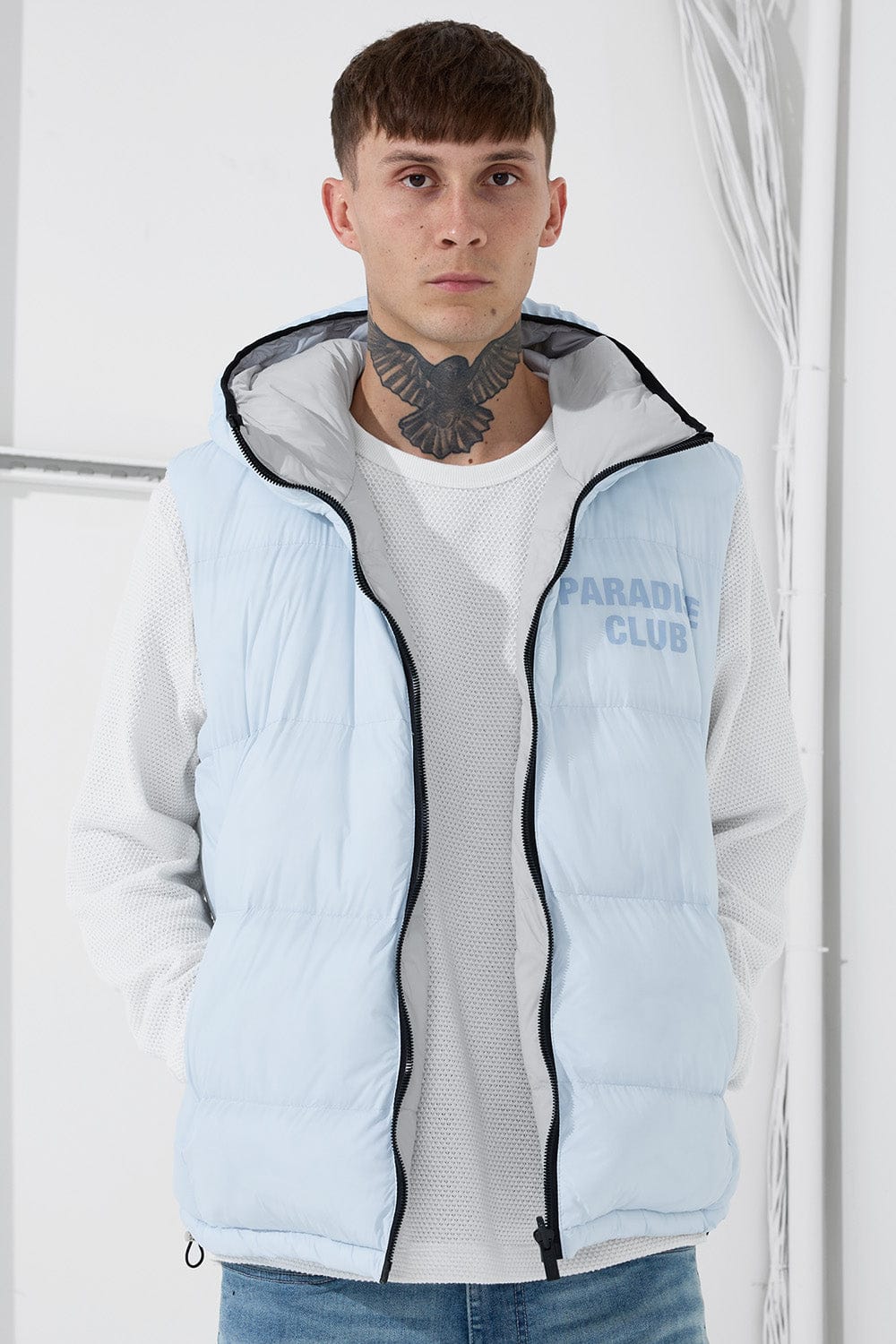 See You In Paradise Vest Divine Reversible Puffer Vest (Light Blue) Divine Reversible Puffer Vest (Light Blue)