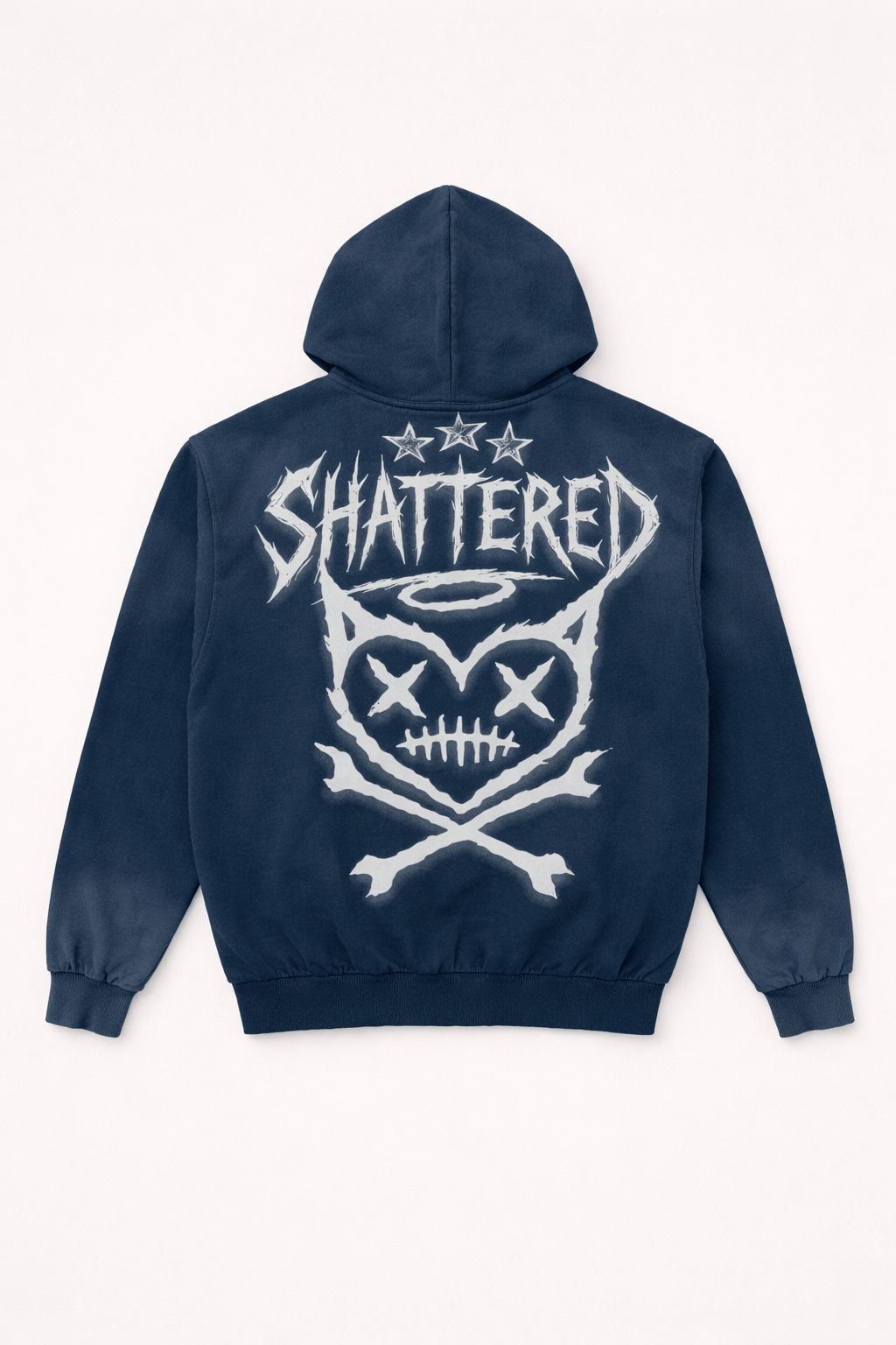 Shattered Hearts Hoodies Shatterd Hearts "Head" Blue Hoodie Shatterd Hearts "Head" Blue Hoodie
