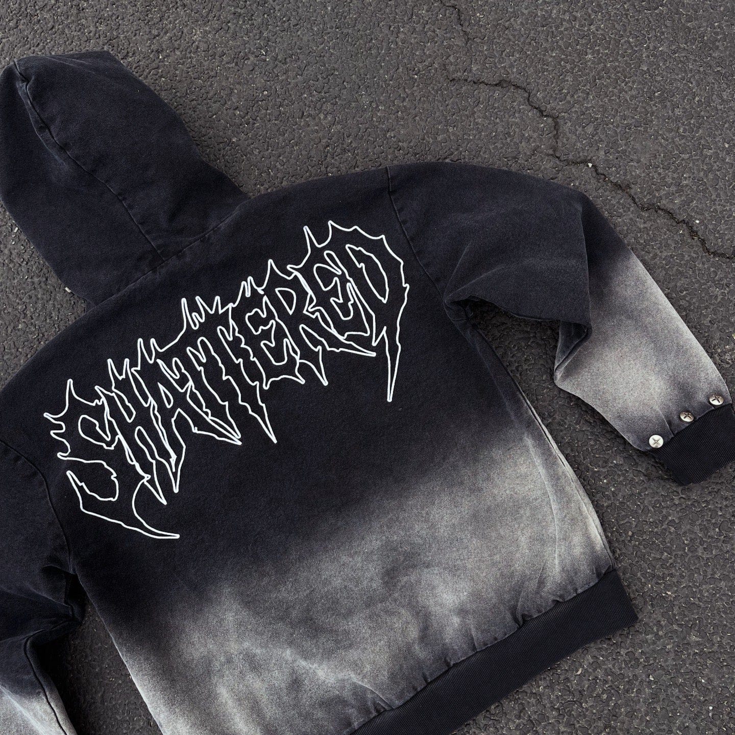 Shattered Hearts Hoodies Shattered Heart Smoke Fade Work Jacket Shattered Heart Smoke Fade Work Jacket