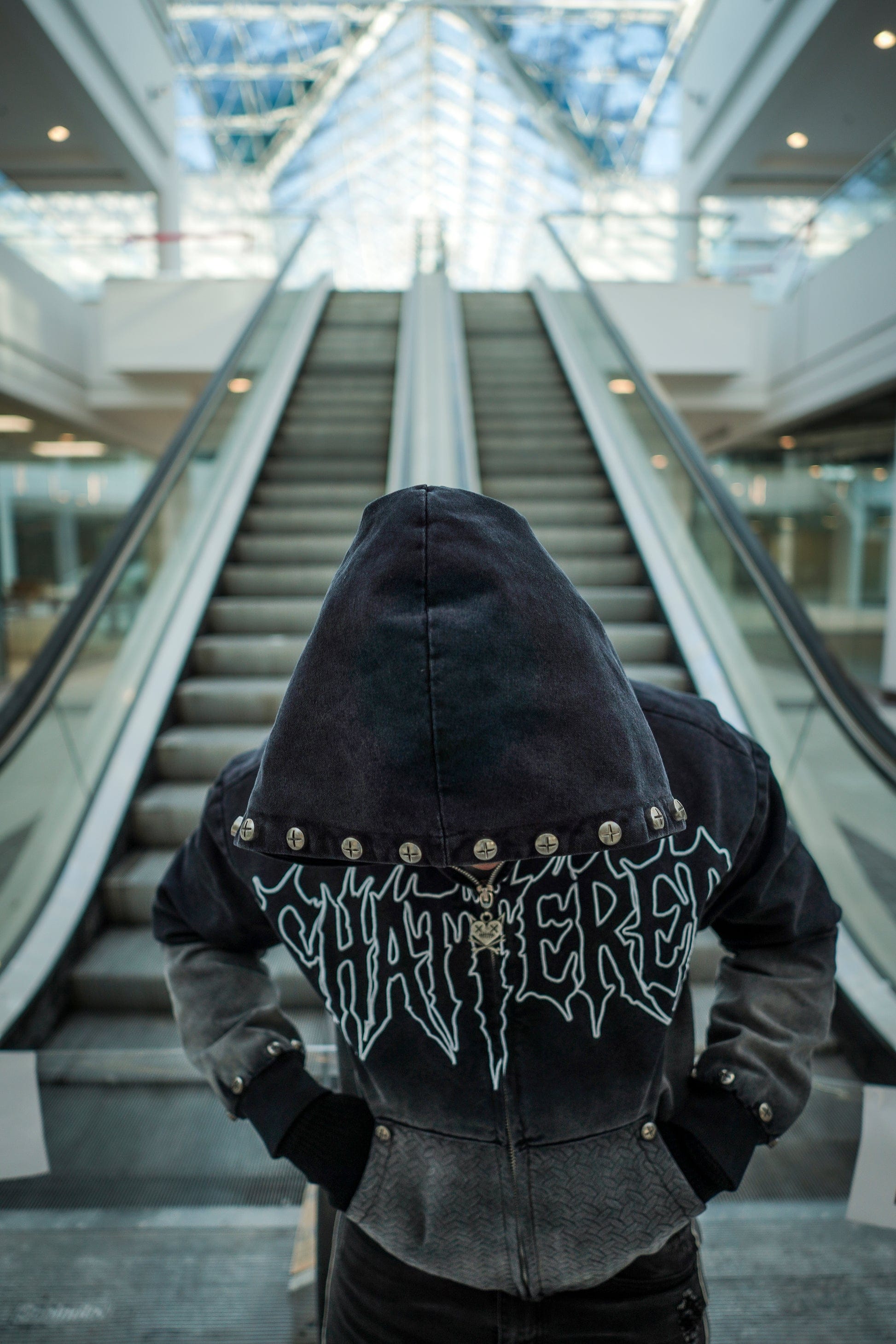 Shattered Hearts Hoodies Shattered Heart Smoke Fade Work Jacket Shattered Heart Smoke Fade Work Jacket
