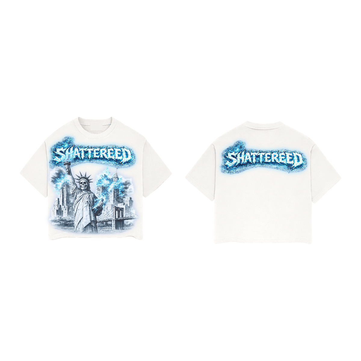 Shattered Hearts T-Shirts NYC ON FIRE | BLACK NYC ON FIRE | BLACK