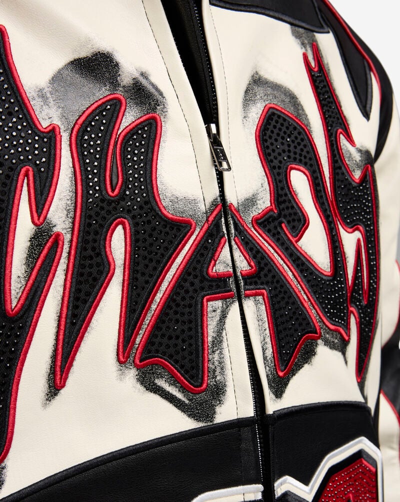 Smokerise PU Racing Jacket Red