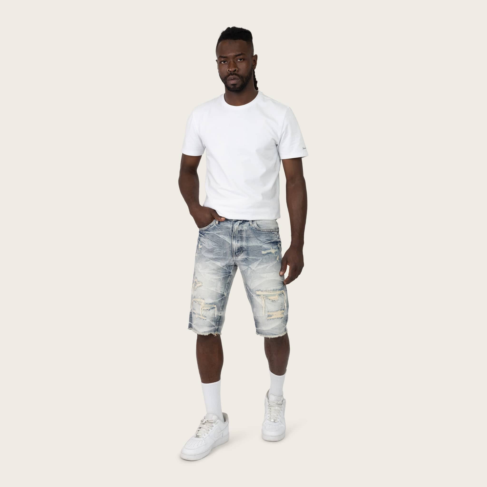 Smokerise Shorts SmokeRise Essential Farley Blue Jean Shorts SmokeRise Essential Farley Blue Jean Shorts