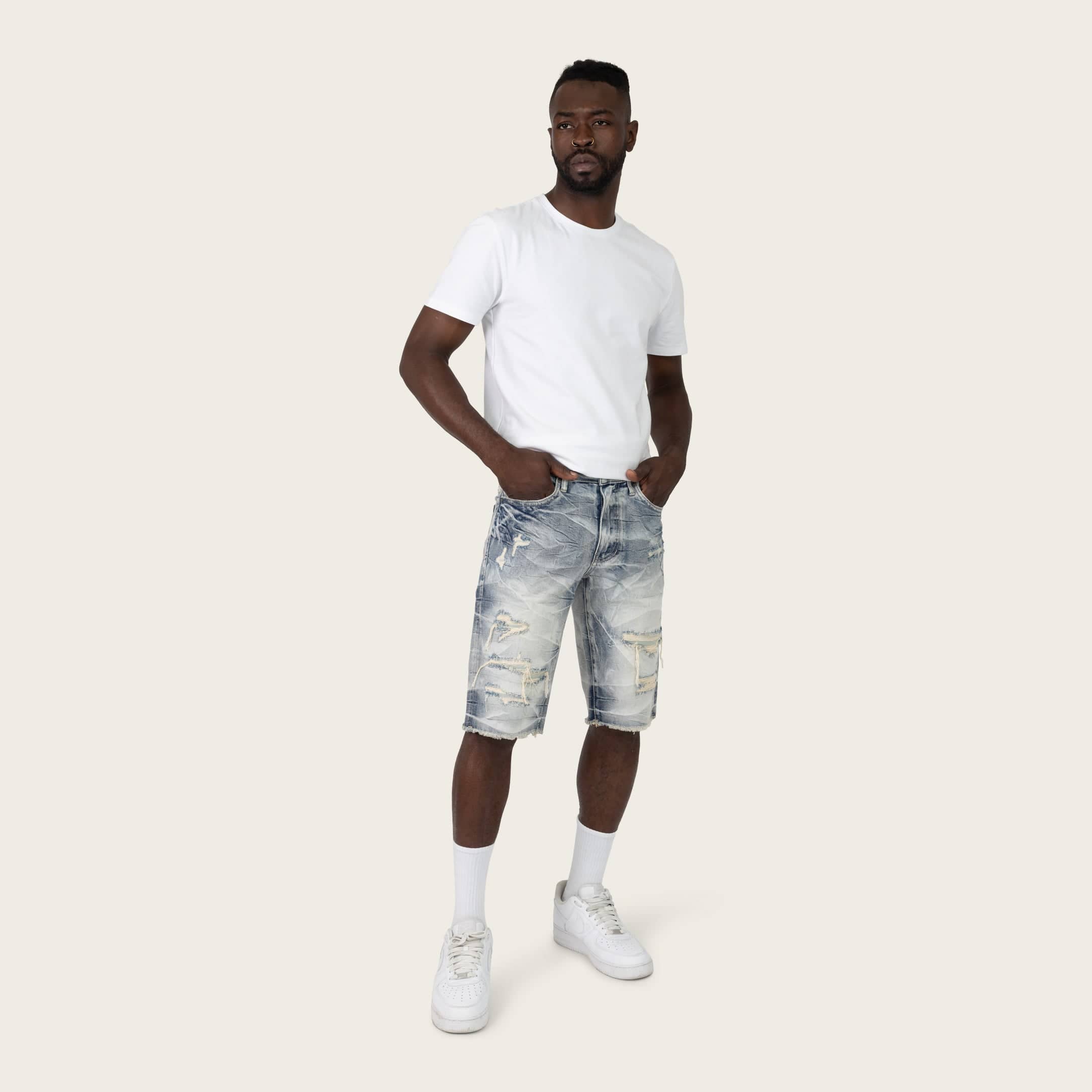 Smokerise Shorts SmokeRise Essential Farley Blue Jean Shorts SmokeRise Essential Farley Blue Jean Shorts