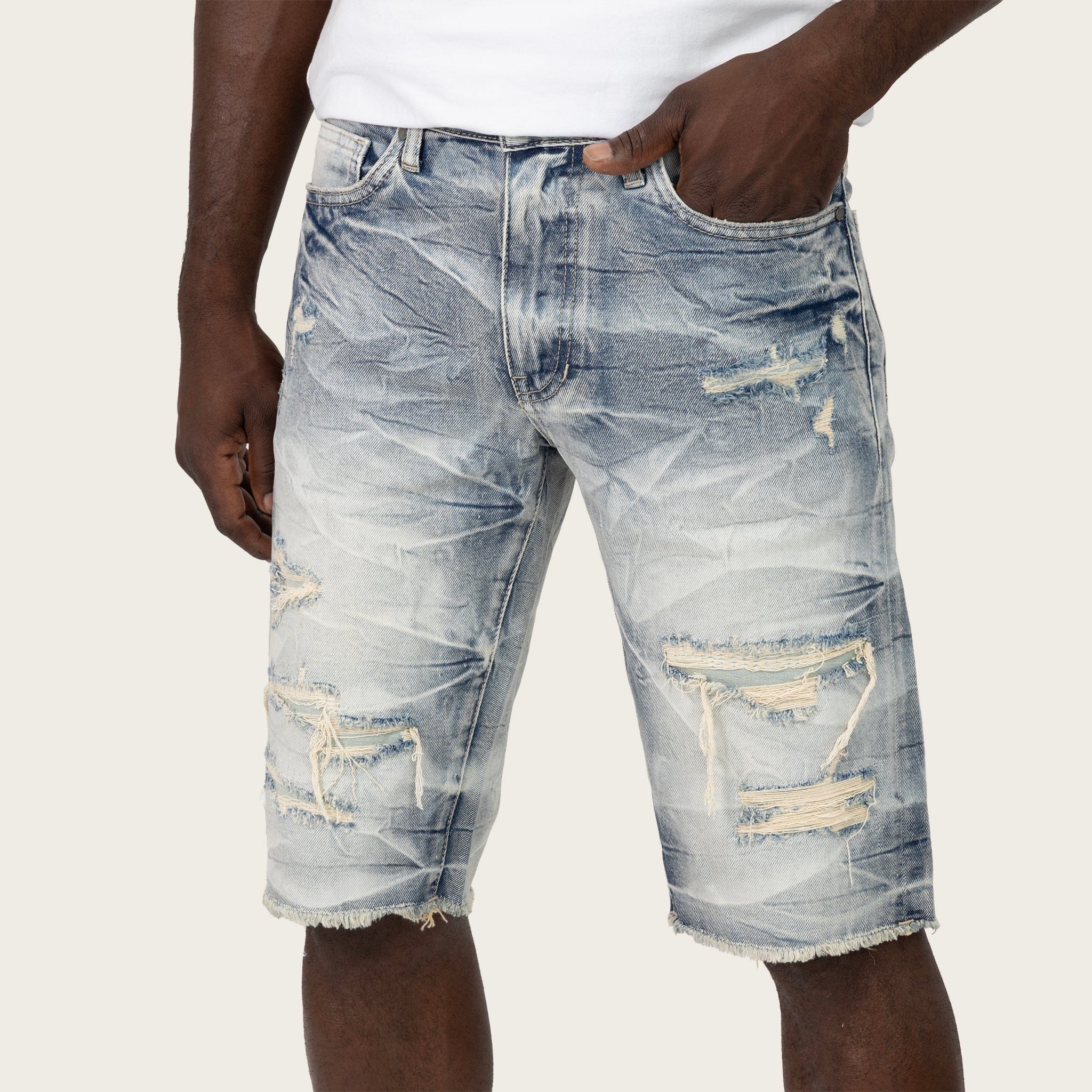 Smokerise Shorts SmokeRise Essential Farley Blue Jean Shorts SmokeRise Essential Farley Blue Jean Shorts