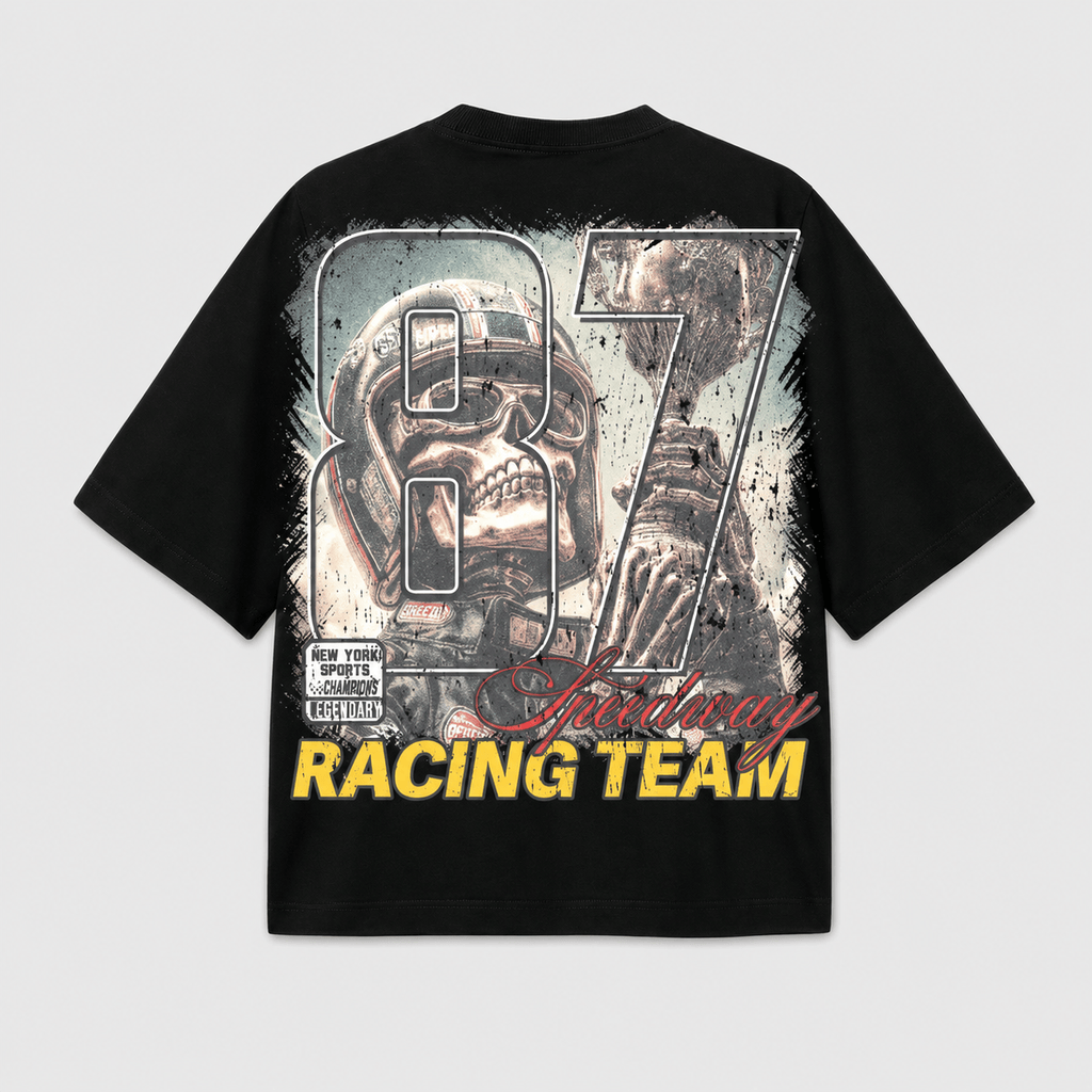 Space Ape Studios T-Shirts Space Ape Studios Skull Racing Tee Space Ape Studios Skull Racing Tee