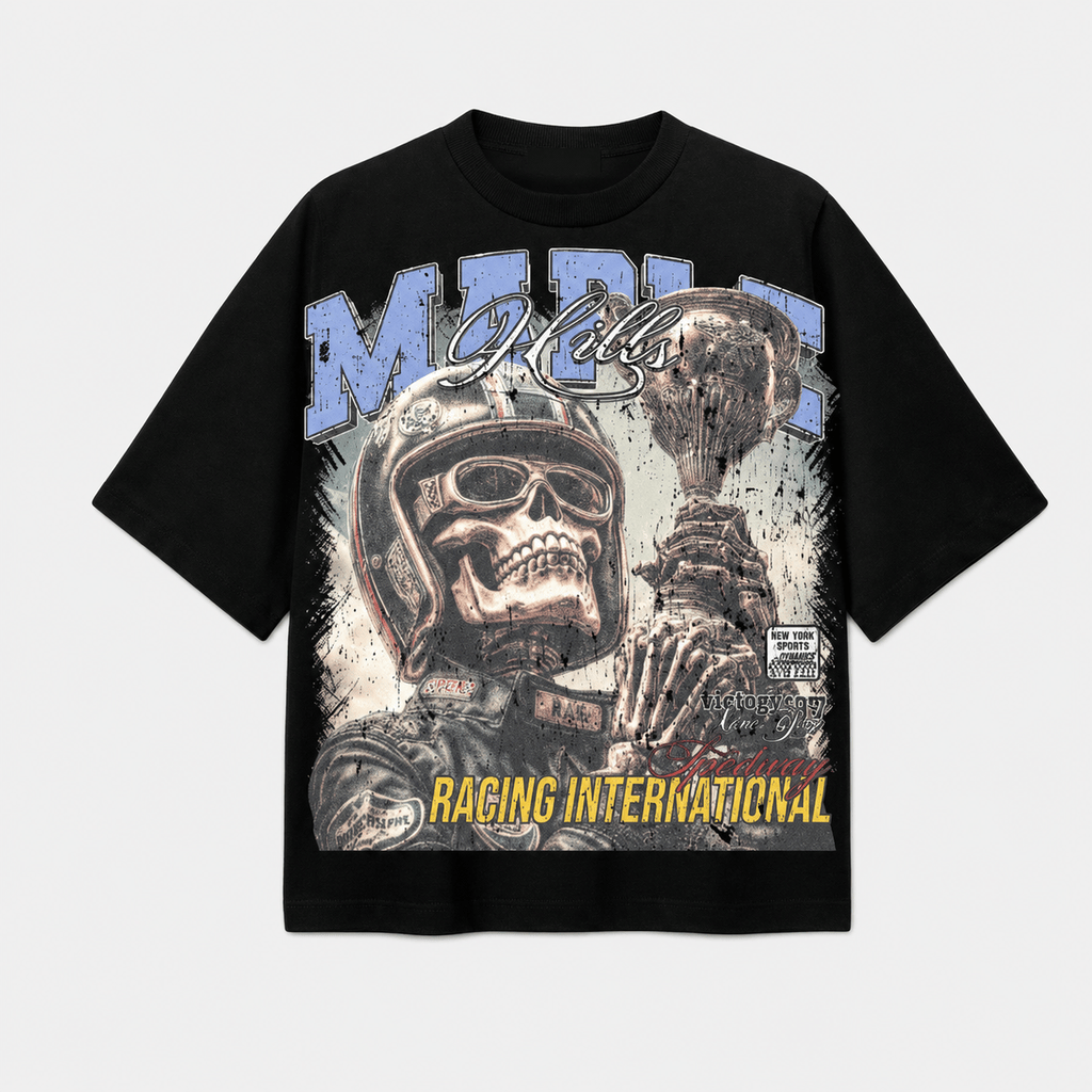 Space Ape Studios T-Shirts Space Ape Studios Skull Racing Tee Space Ape Studios Skull Racing Tee