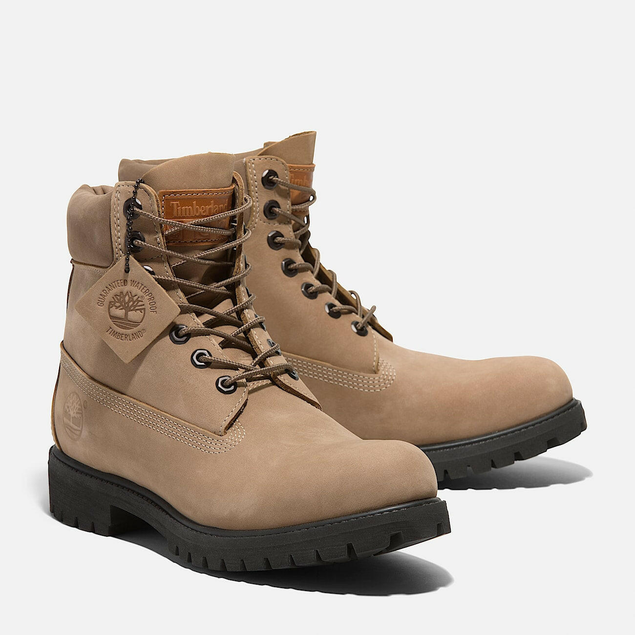 Timberland Boots Timberland Premium 6-Inch Waterproof Boots Beige Timberland Premium 6-Inch Waterproof Boots Beige