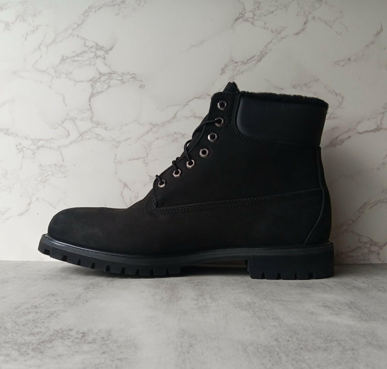 Timberland Boots Timberland 6-Inch Premium Fur Line Black Men's Boots Timberland 6-Inch Premium Fur Line Black Men's Boots