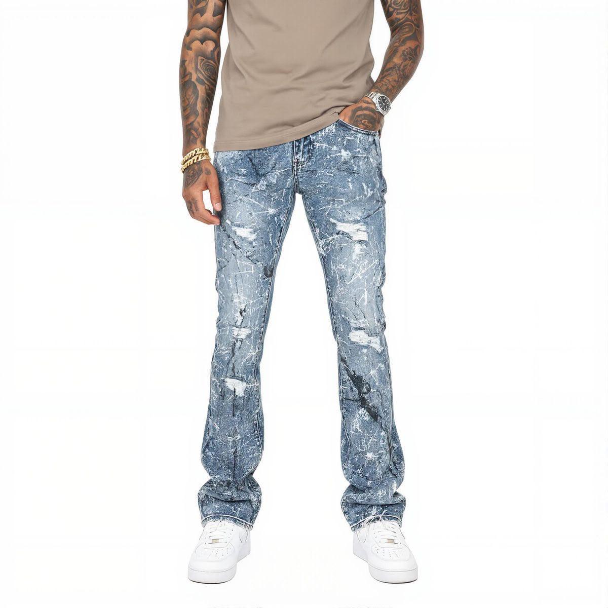 Vicious Denim Vicious Marble Wash Light Blue Denim Vicious Marble Wash Light Blue Denim