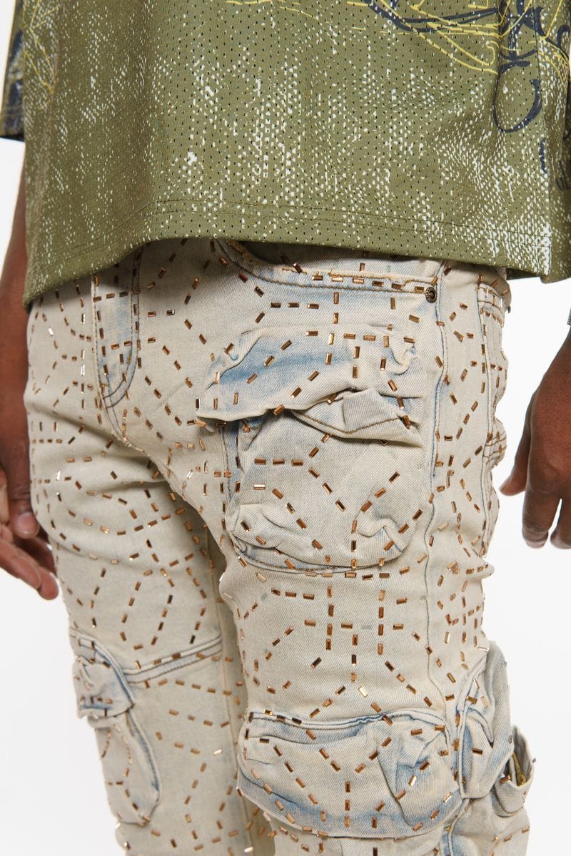 Vicious Denim Vicious Patchwork Cream Denim Vicious Patchwork Cream Denim