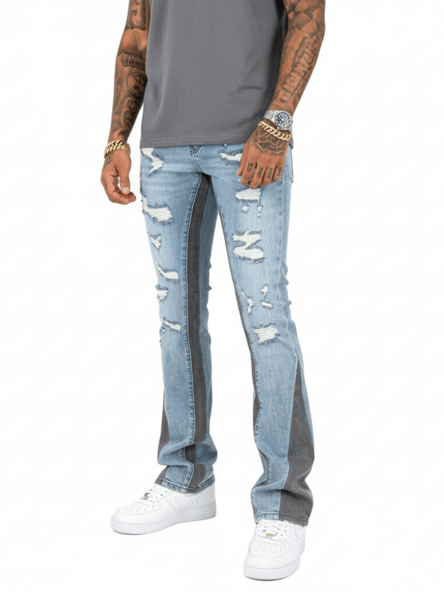 Vicious Denim Vicious Premium Flare 2 Tone Vicious Premium Flare 2 Tone