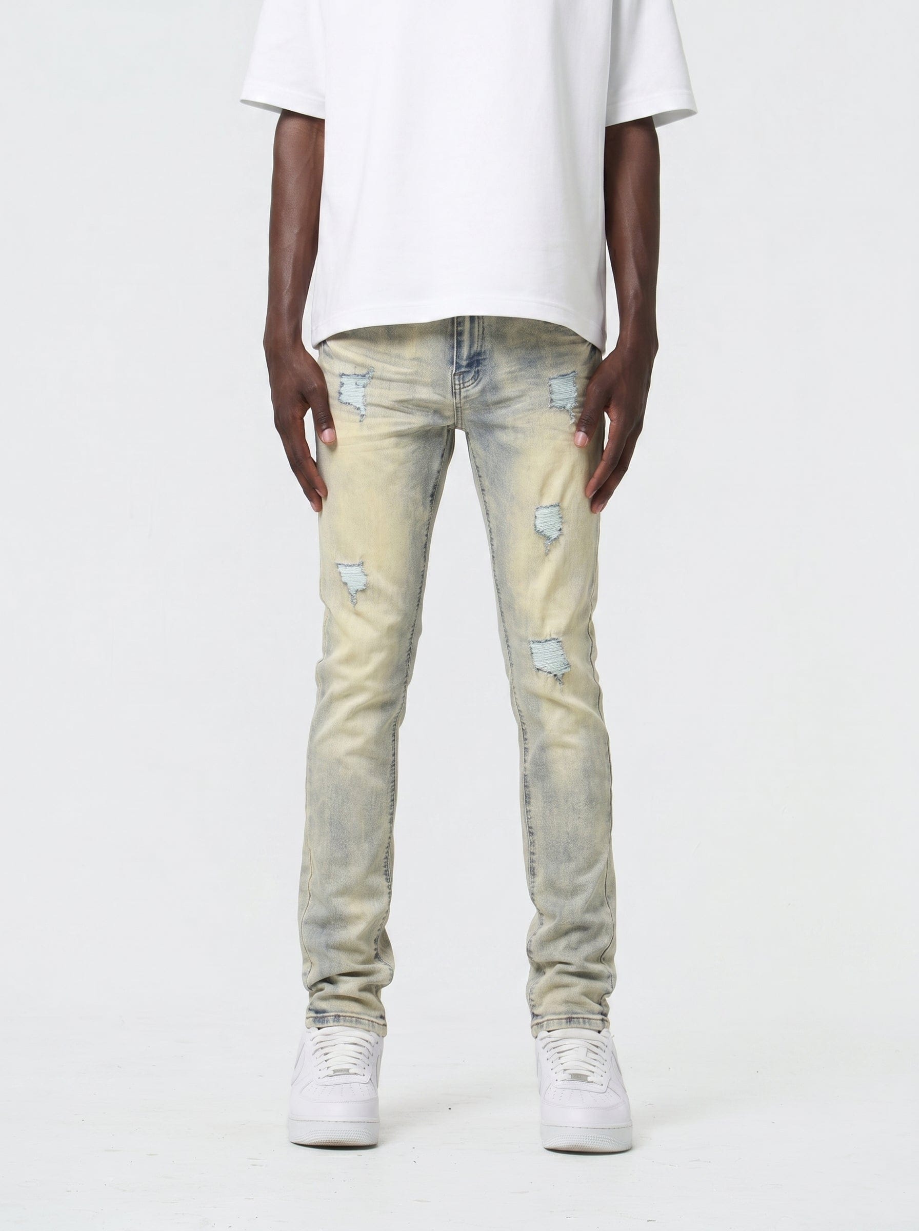 Waimea Jeans Waimea Vintage Skinny Jeans with Rips & Repair Waimea Vintage Skinny Jeans with Rips & Repair