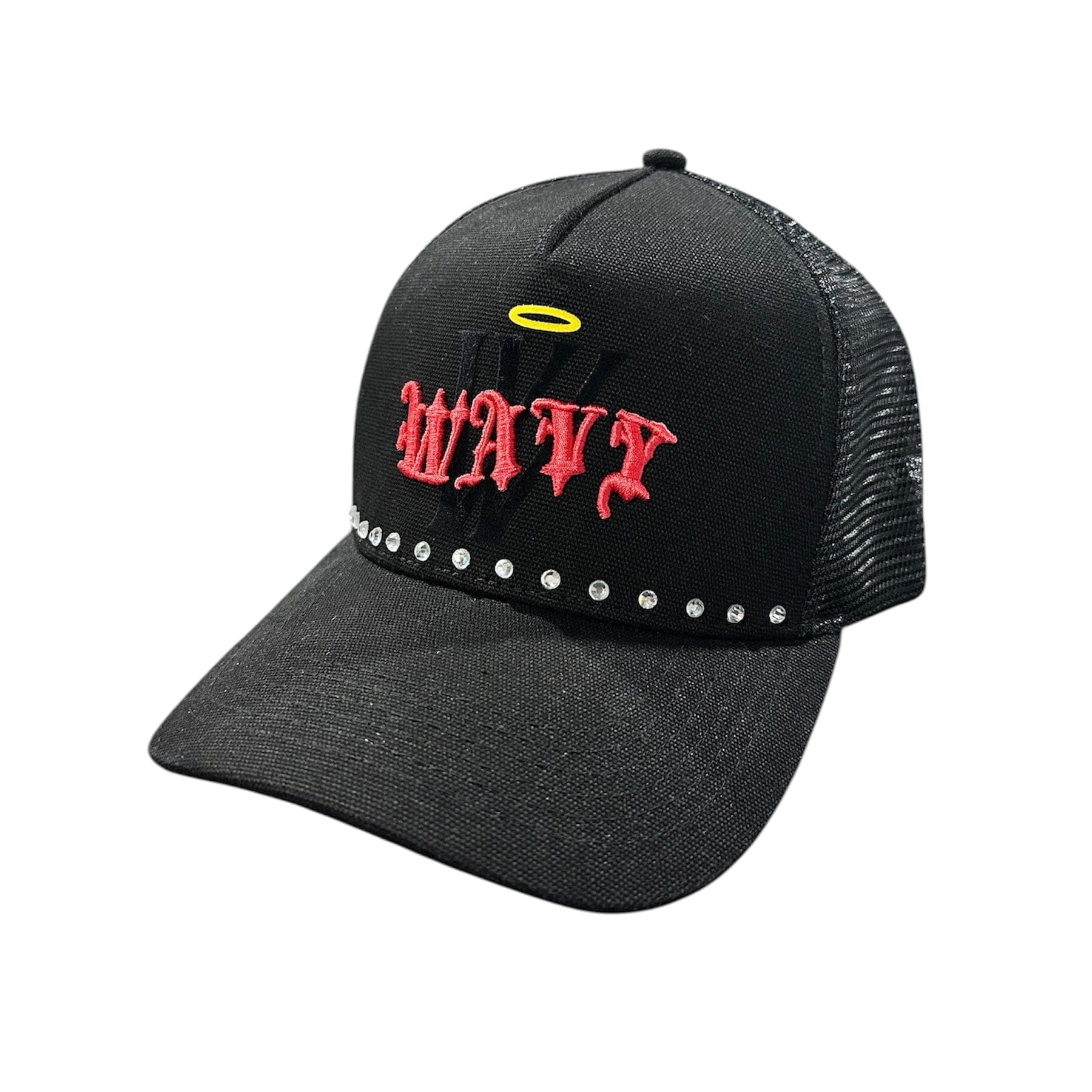Wave District Hat Mr. Wave District Black Trucker Hat Mr. Wave District Black Trucker Hat