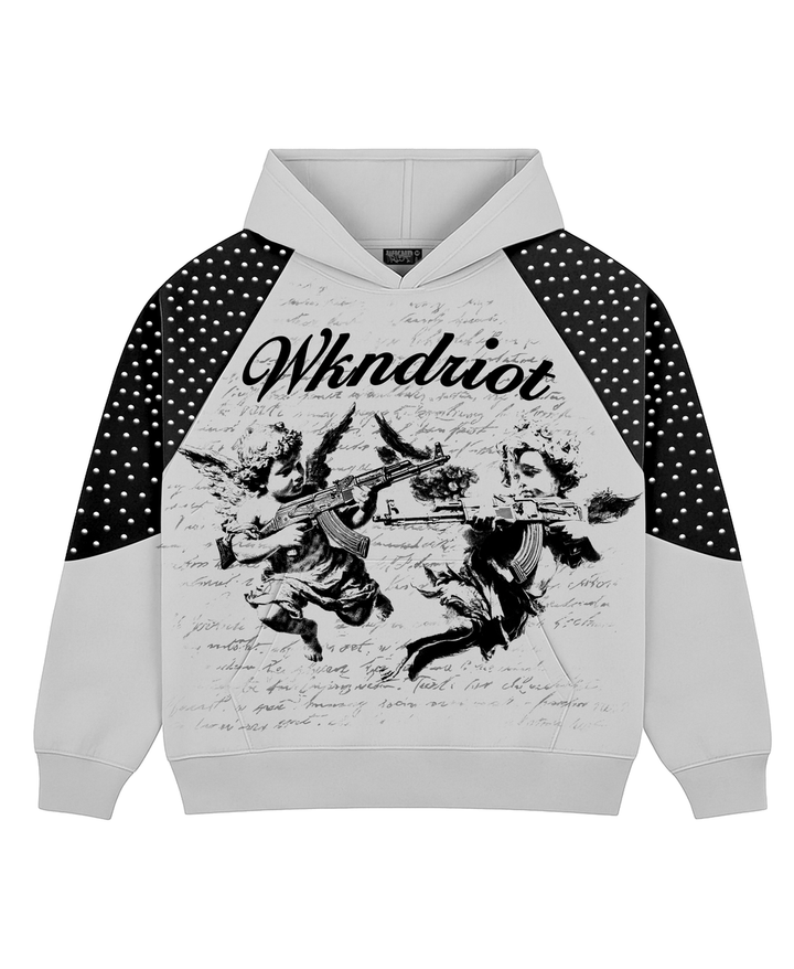 Wkndriot Hoodies Wkndriot My Brothers Keeper Rhinestone Hoodie Wkndriot My Brothers Keeper Rhinestone Hoodie