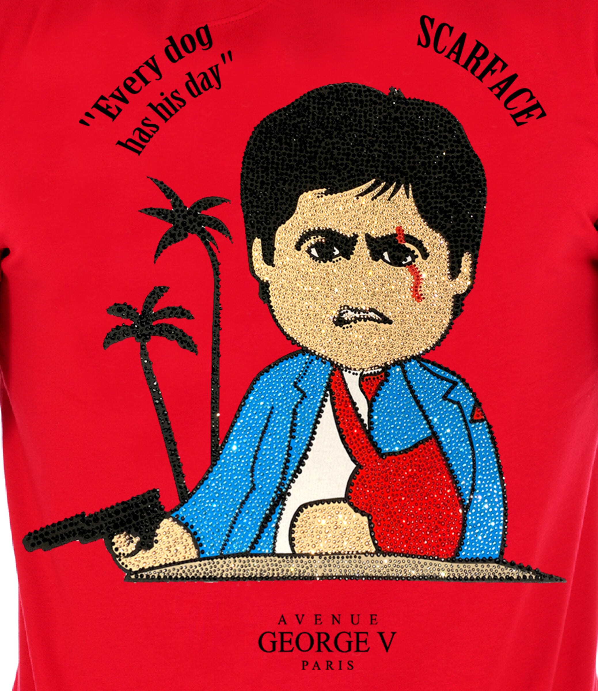 Legacy Clothing & Footwear Avenue George V Red Scarface Tee Avenue George V Red Scarface Tee